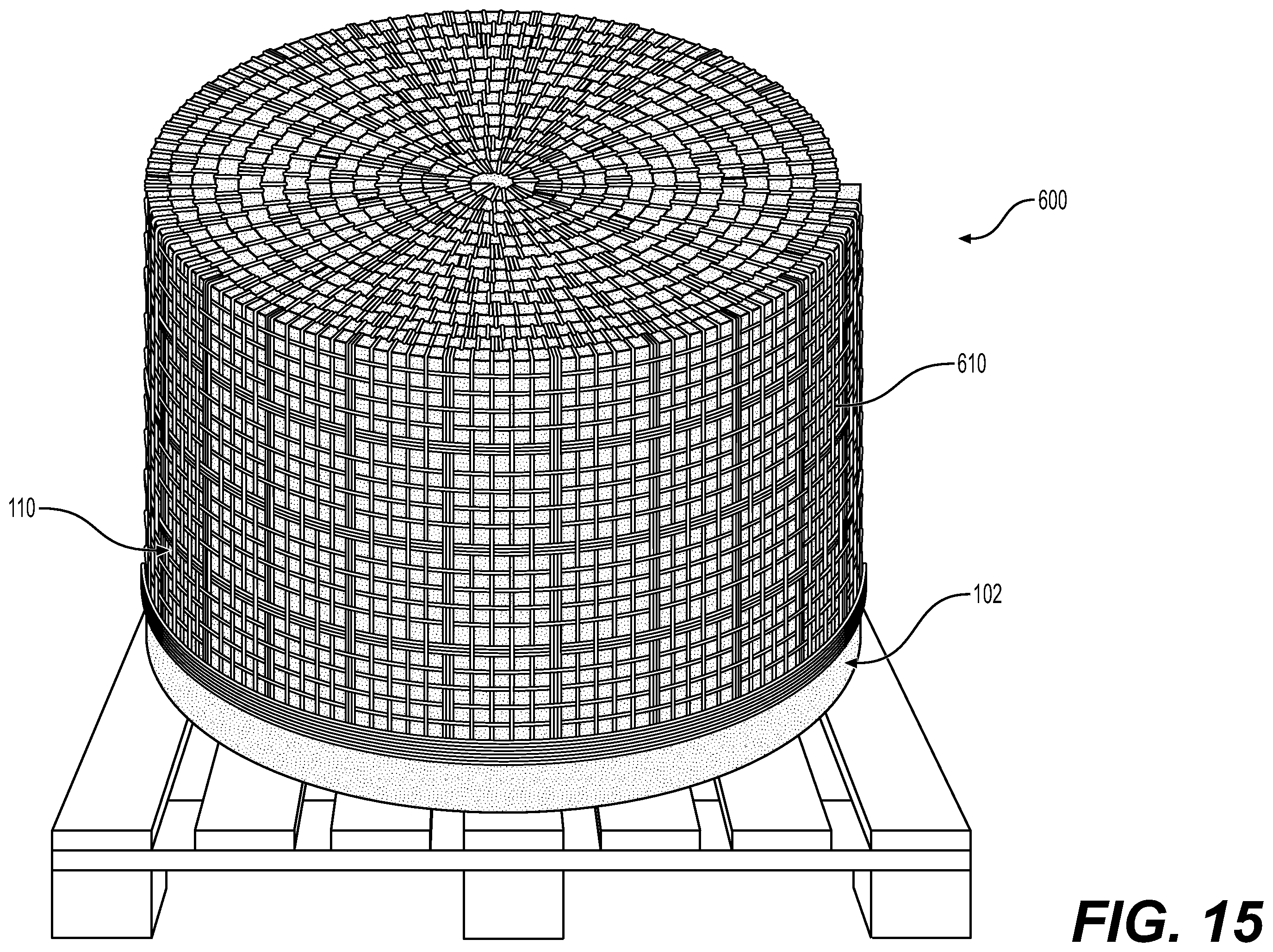 Patent US12129617 Figure 15 – Fiber sheet system