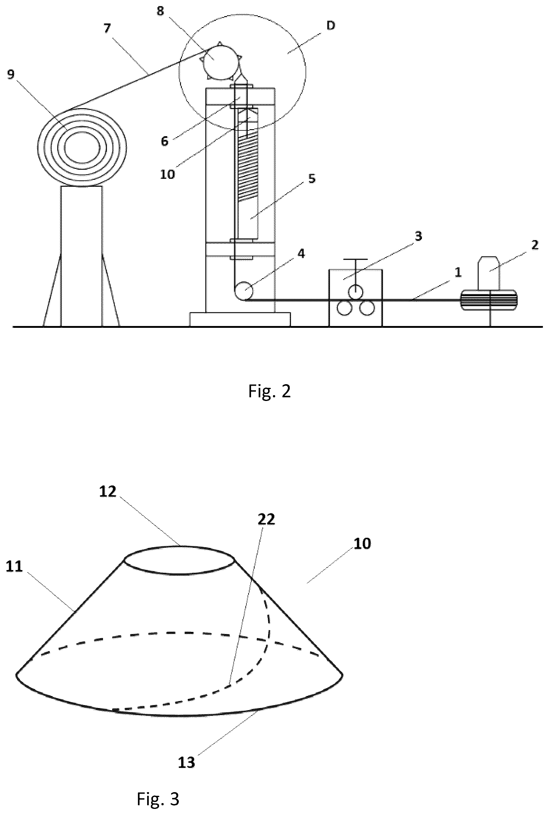 Patent US12129618 Figure 3 – Wire netting, a process and a device for manufacturing the wire netting