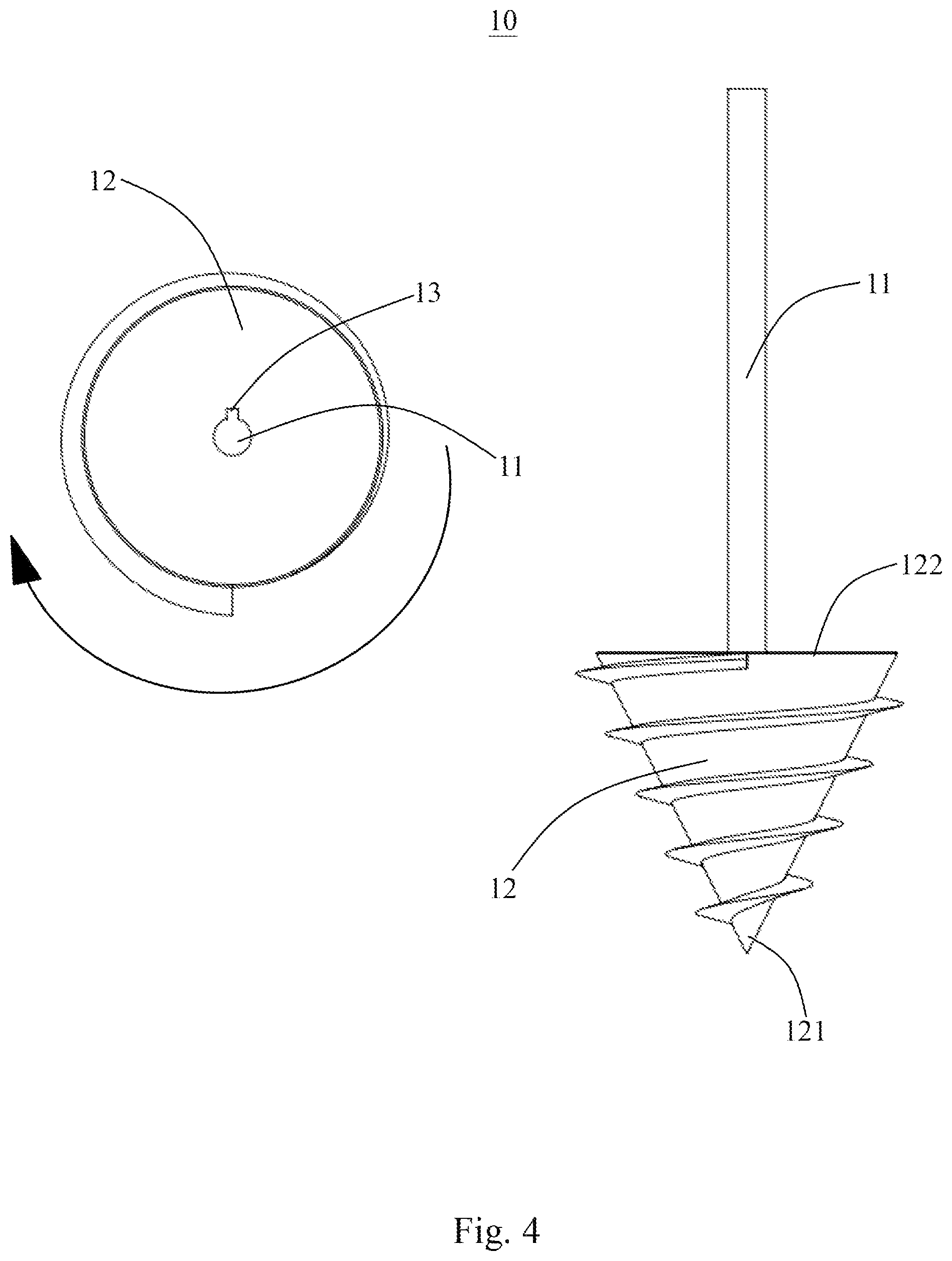 Patent US12129622 Figure 4 – Root-like expandable foundation pile