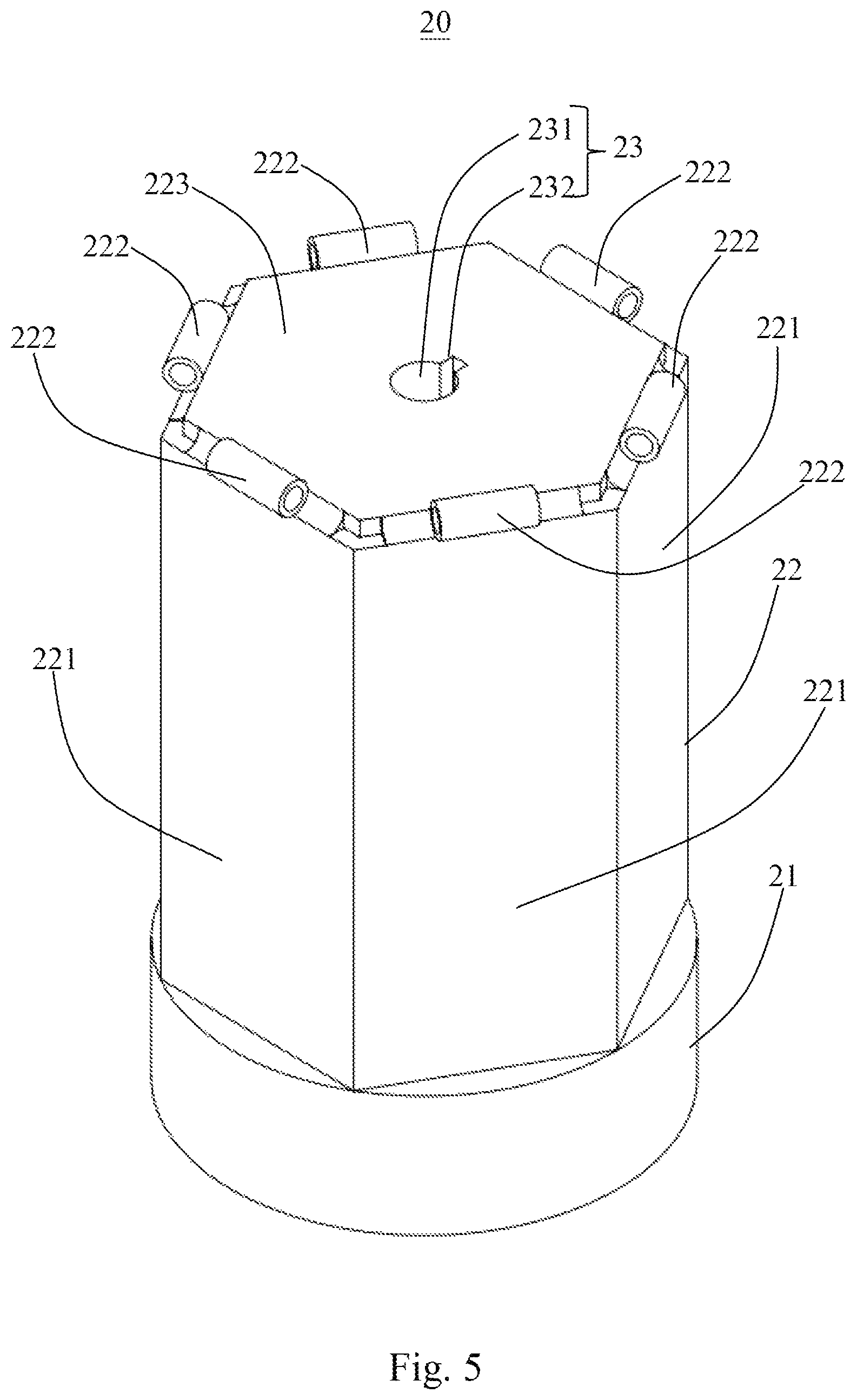 Patent US12129622 Figure 5 – Root-like expandable foundation pile