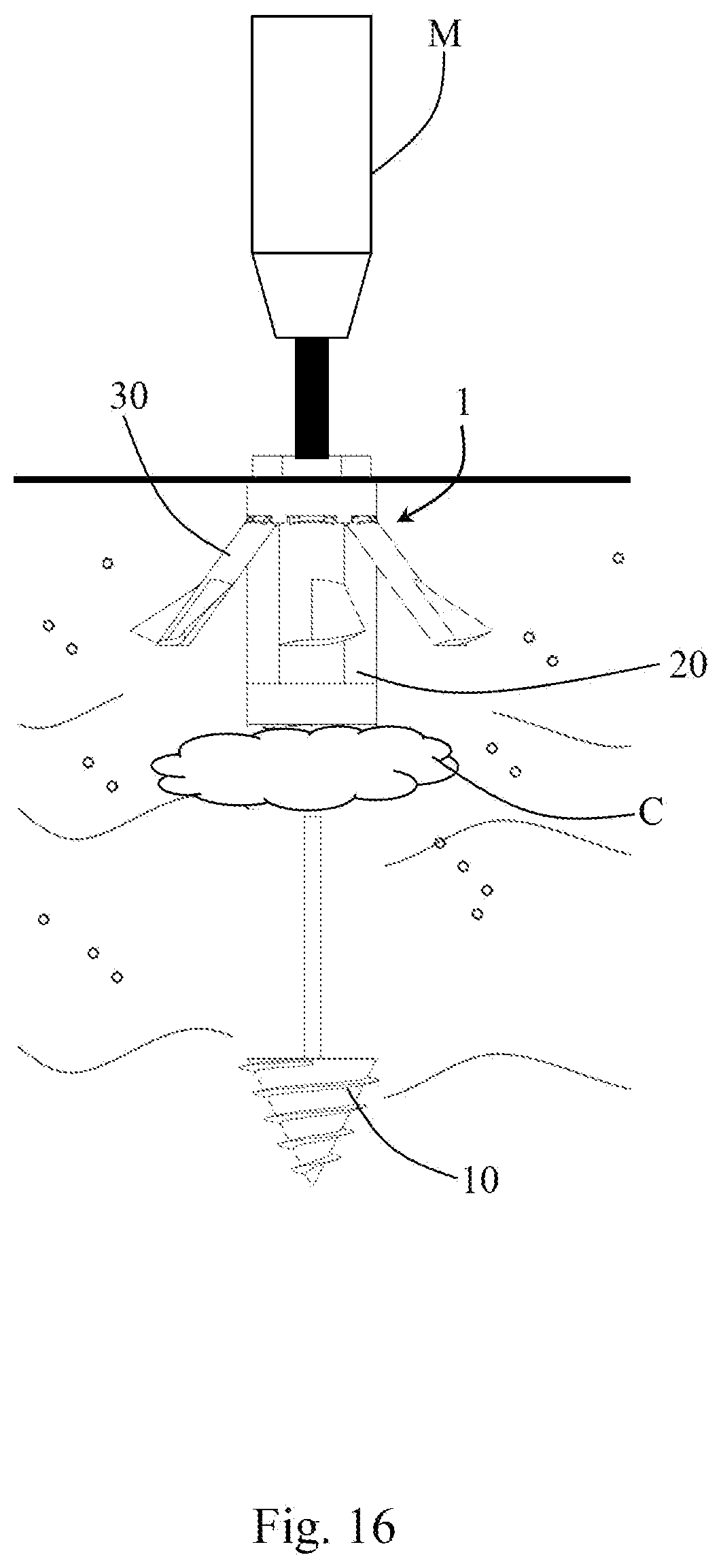 Patent US12129622 Figure 16 – Root-like expandable foundation pile