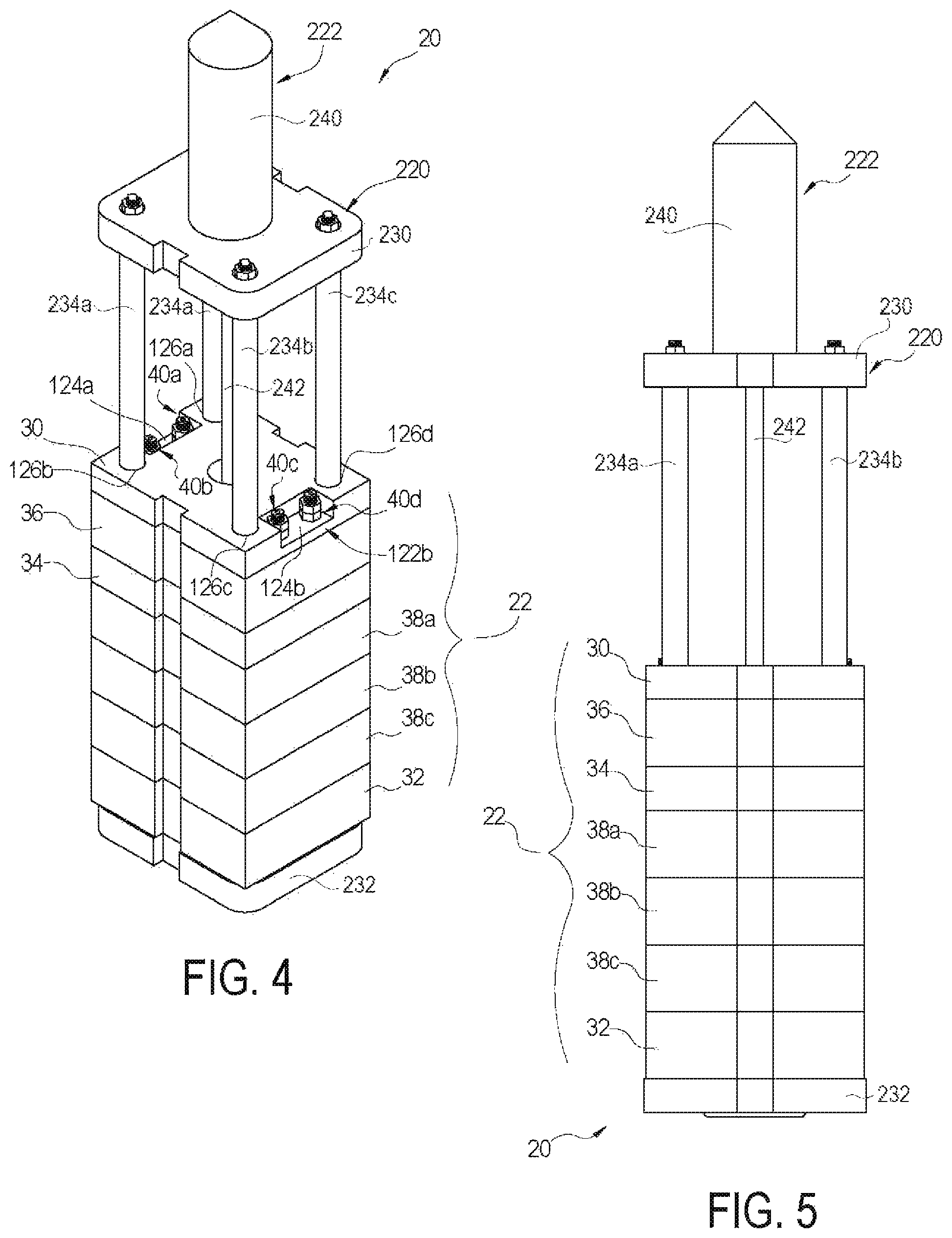 Patent US12129623 Figure 3 – Segmented ram systems and methods for hydraulic impact hammers