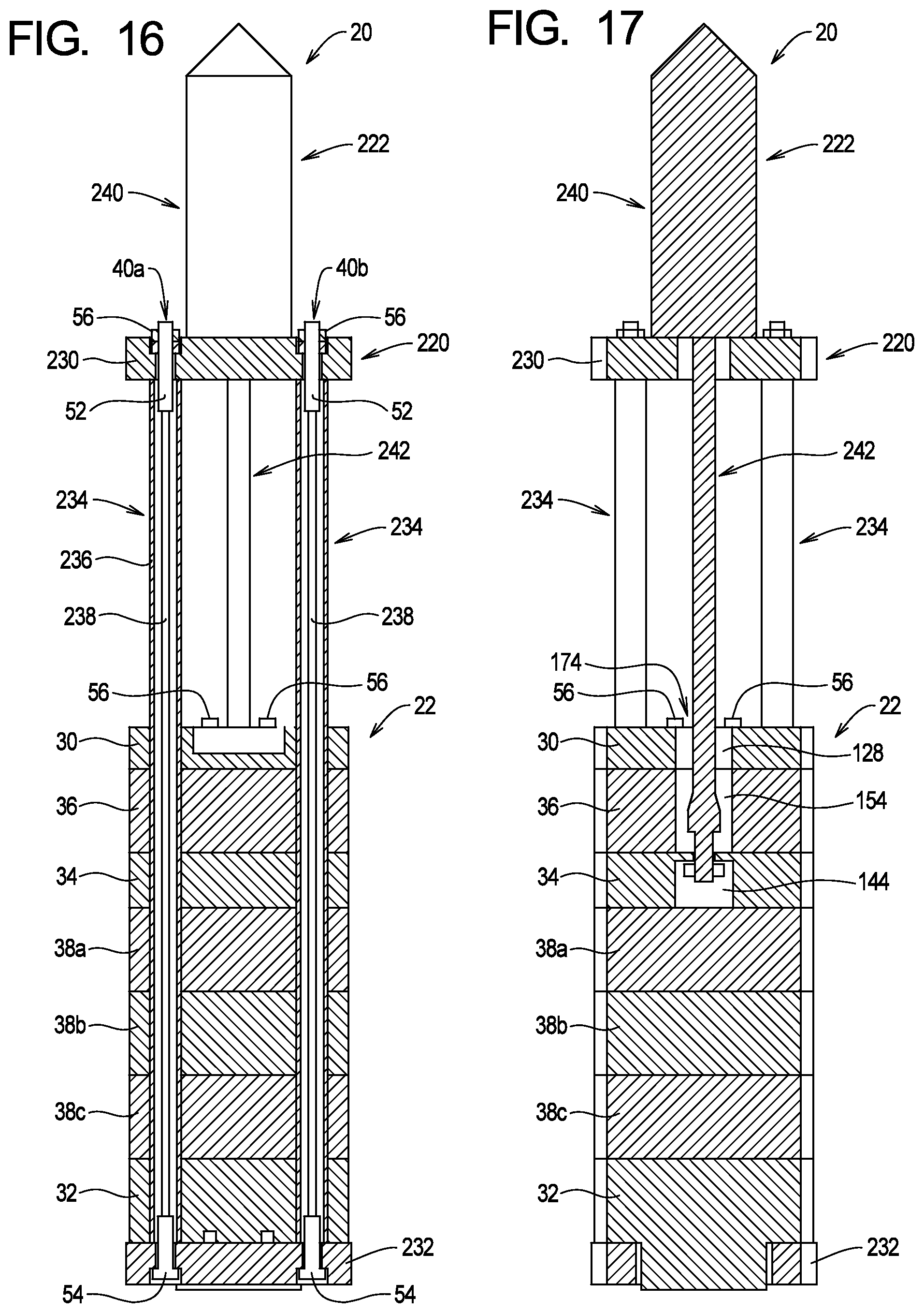 Patent US12129623 Figure 8 – Segmented ram systems and methods for hydraulic impact hammers