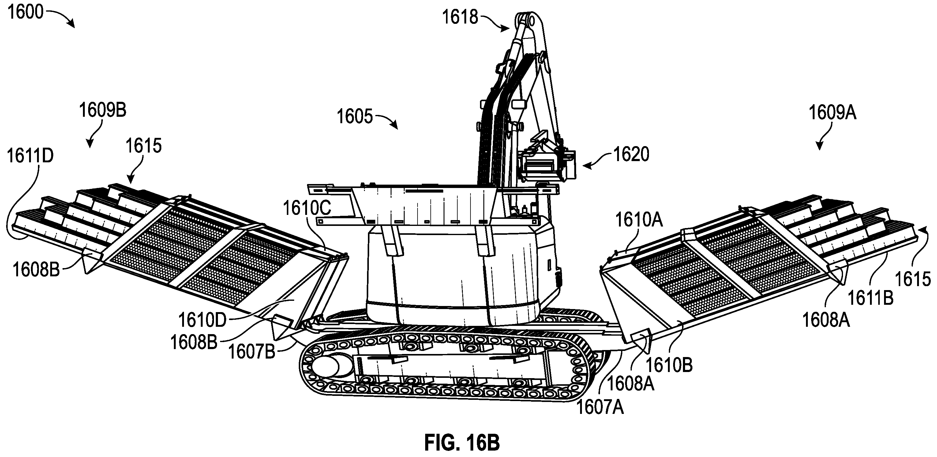 Patent US12129624 Figure 20 – Pile manipulation tool for autonomous pile driver vehicle