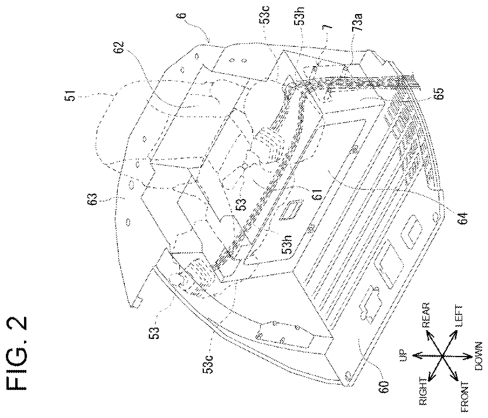 Patent US12129630 Figure 2 – Installation structure of electric component and hydraulic hose for working machine