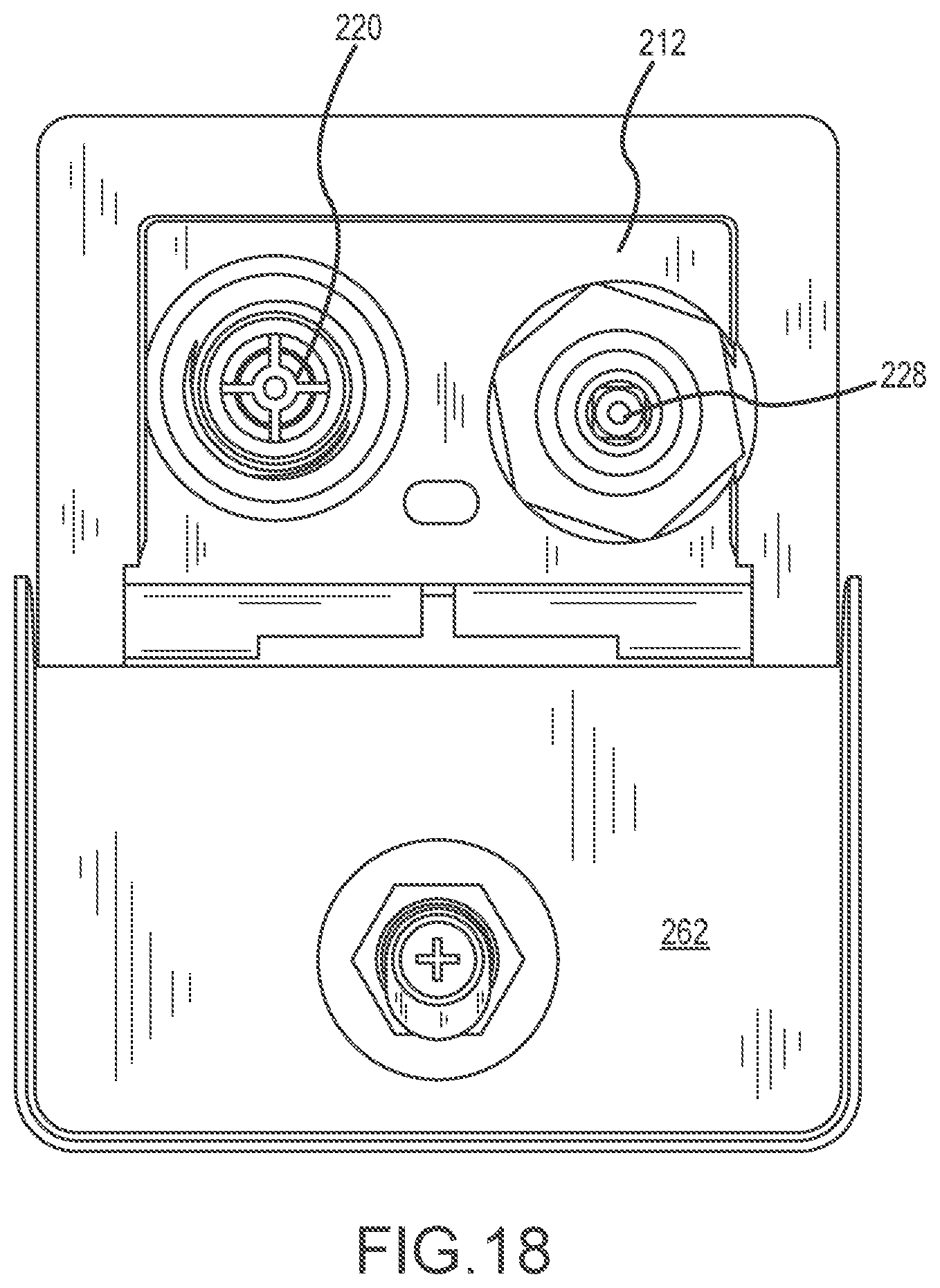 Patent US12129631 Figure 16 – Hydrant enclosure with integral faucet