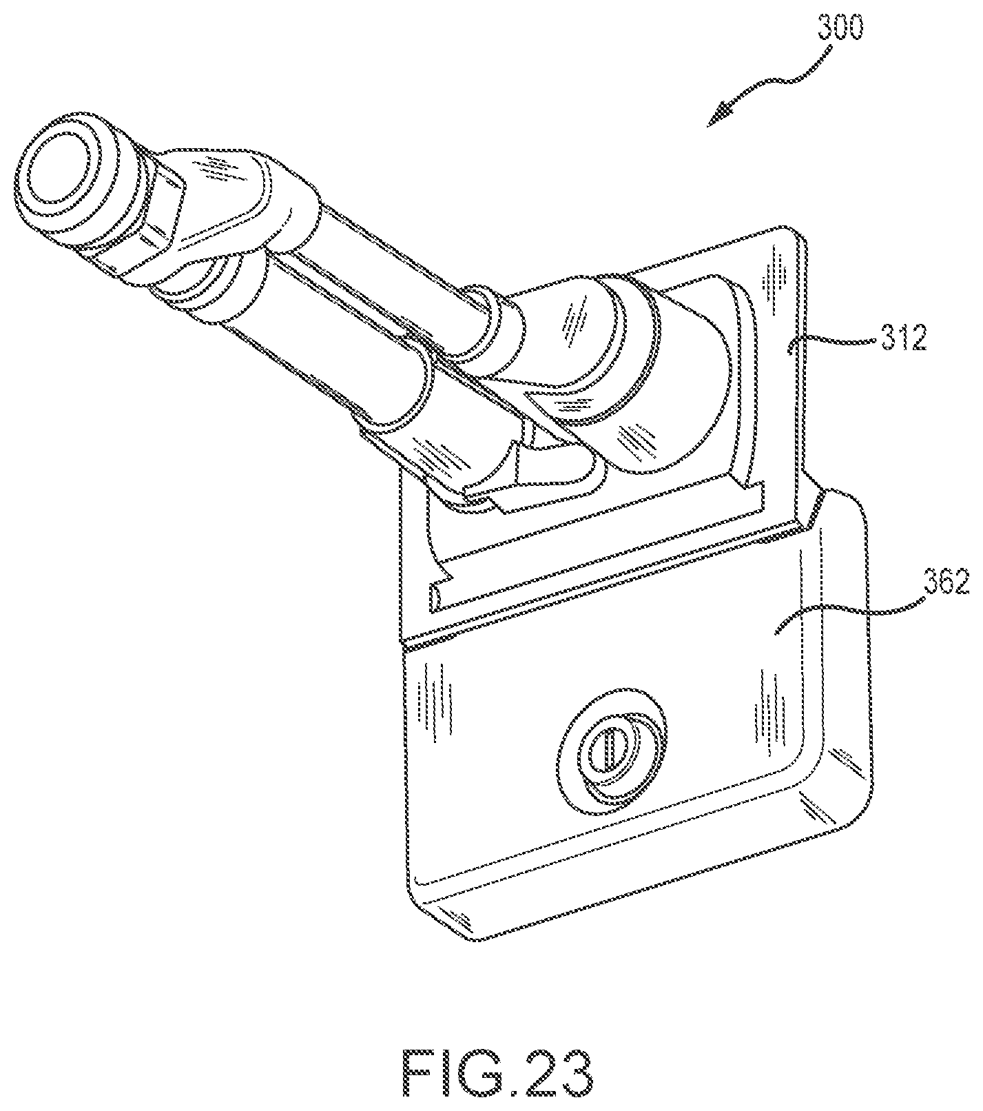 Patent US12129631 Figure 20 – Hydrant enclosure with integral faucet