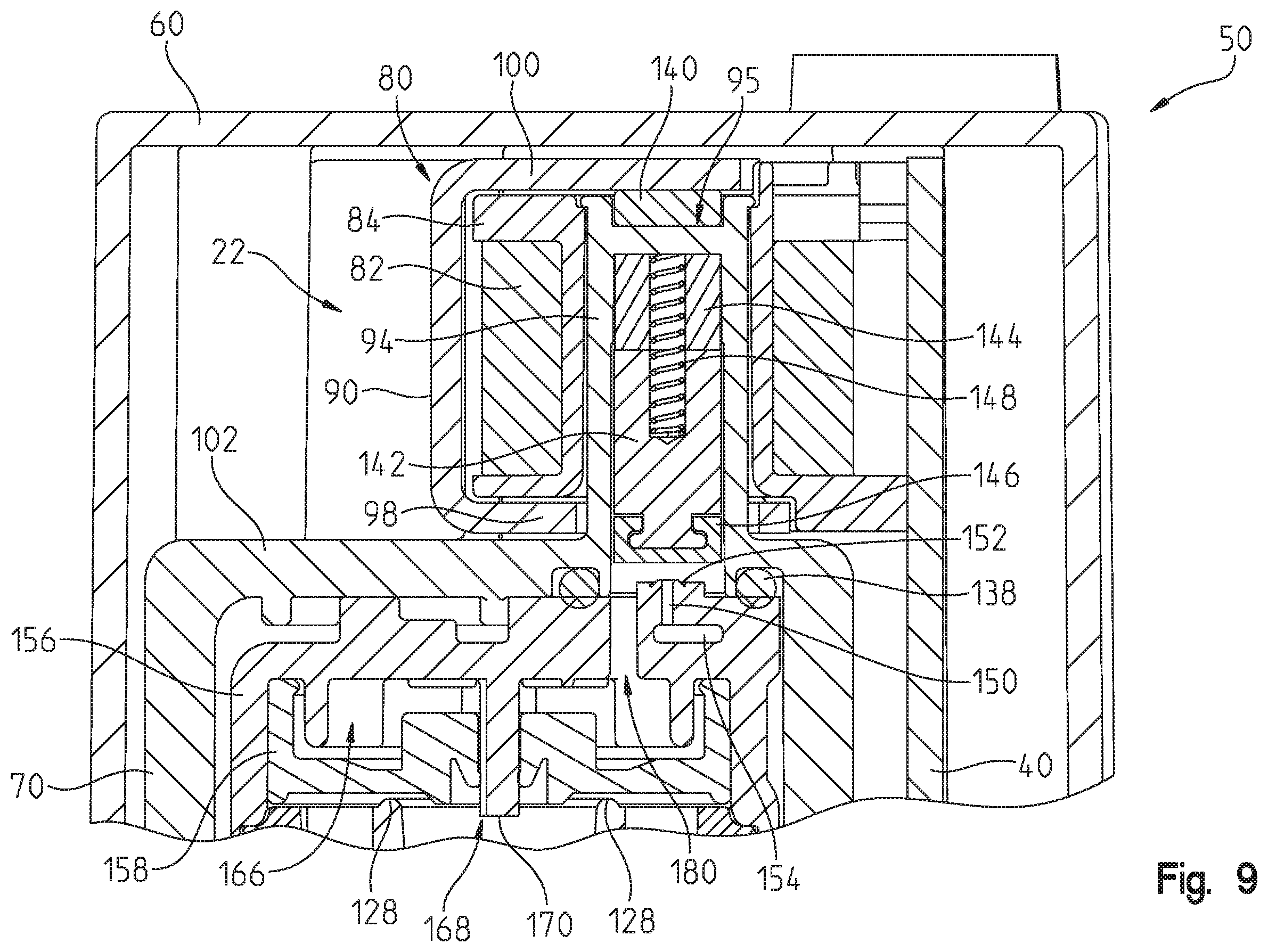 Patent US12129632 Figure 9 – Valve assembly for an electronic faucet