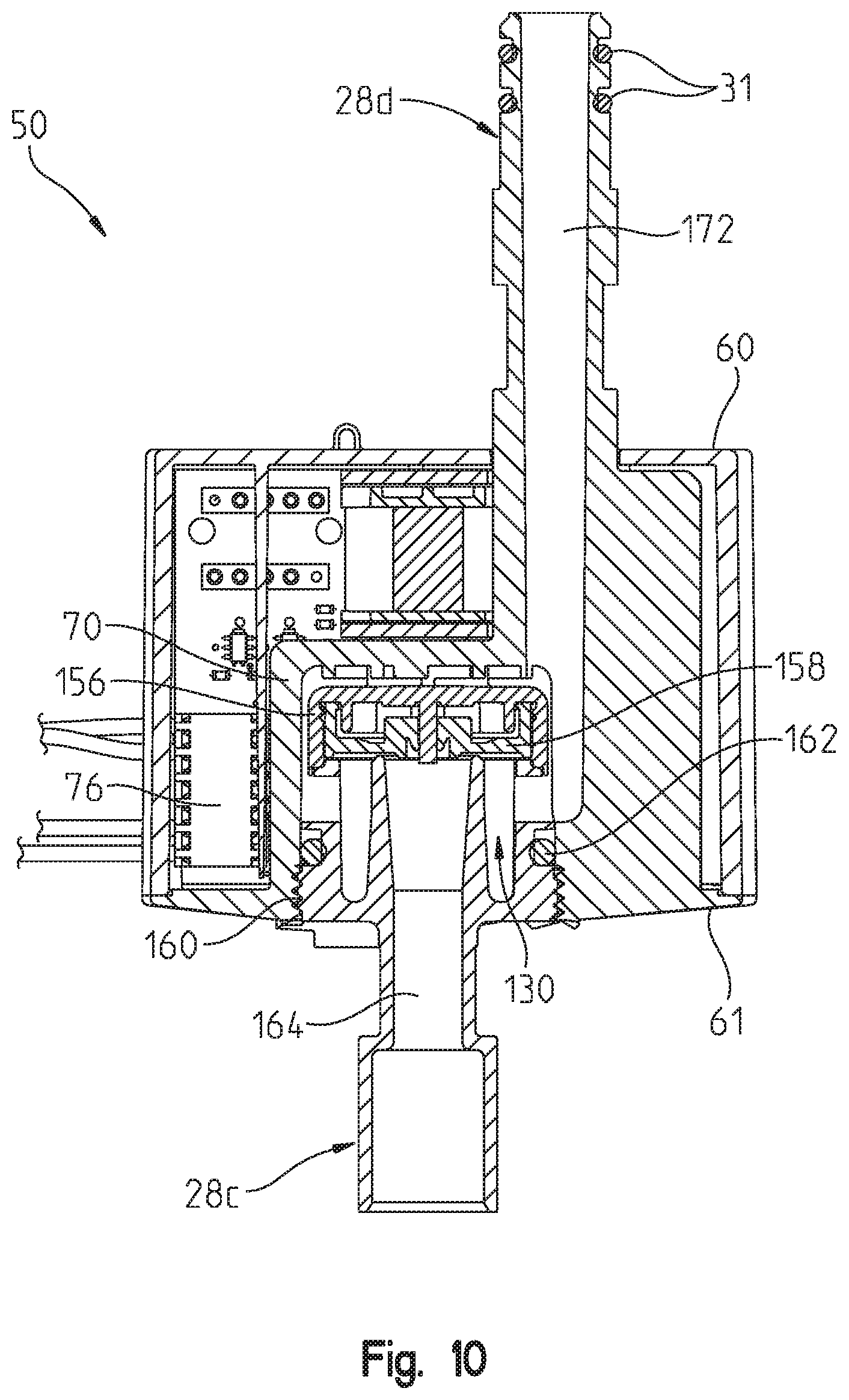Patent US12129632 Figure 10 – Valve assembly for an electronic faucet