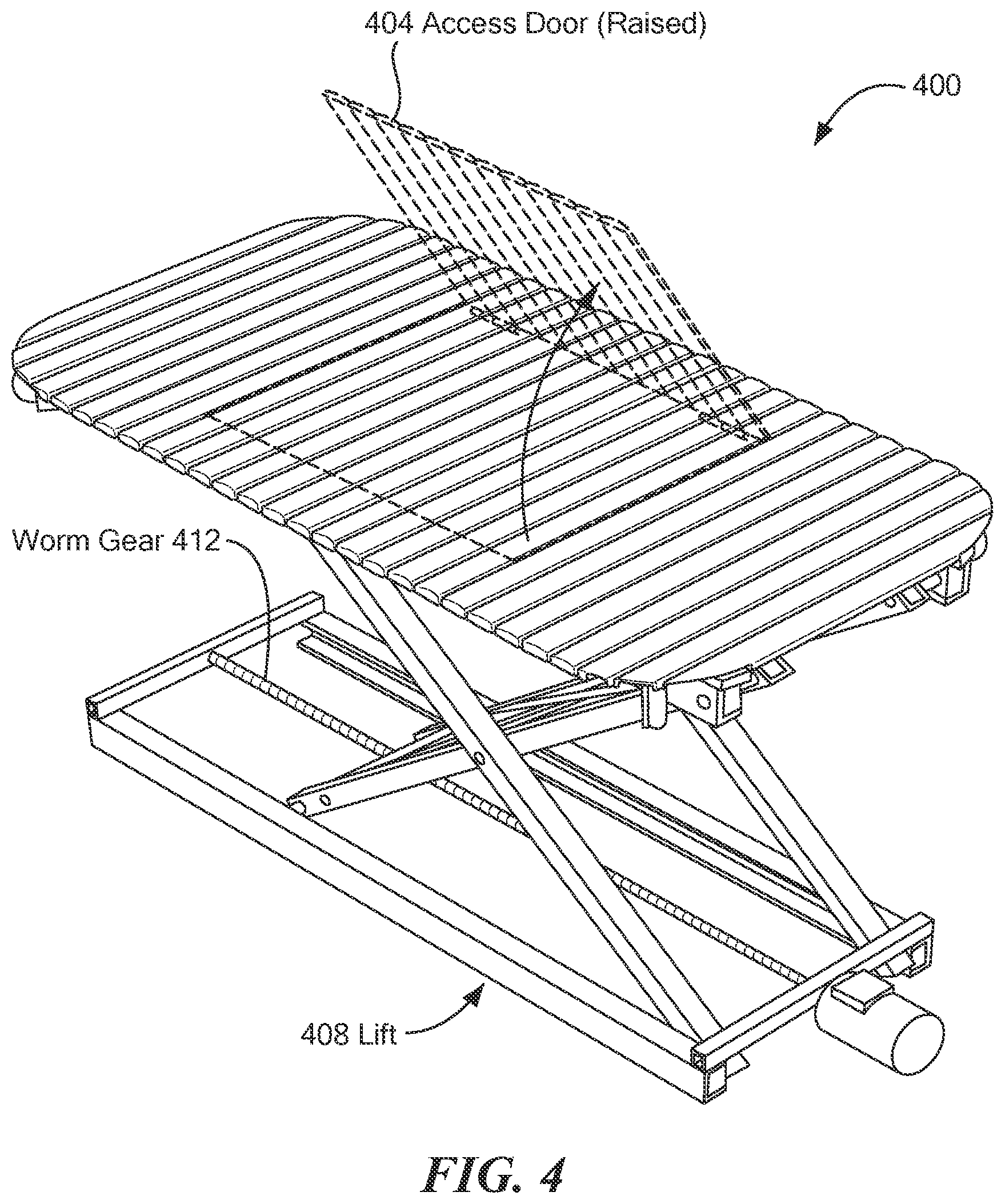 Patent US12129635 Figure 5 – Accessible subfloor bath