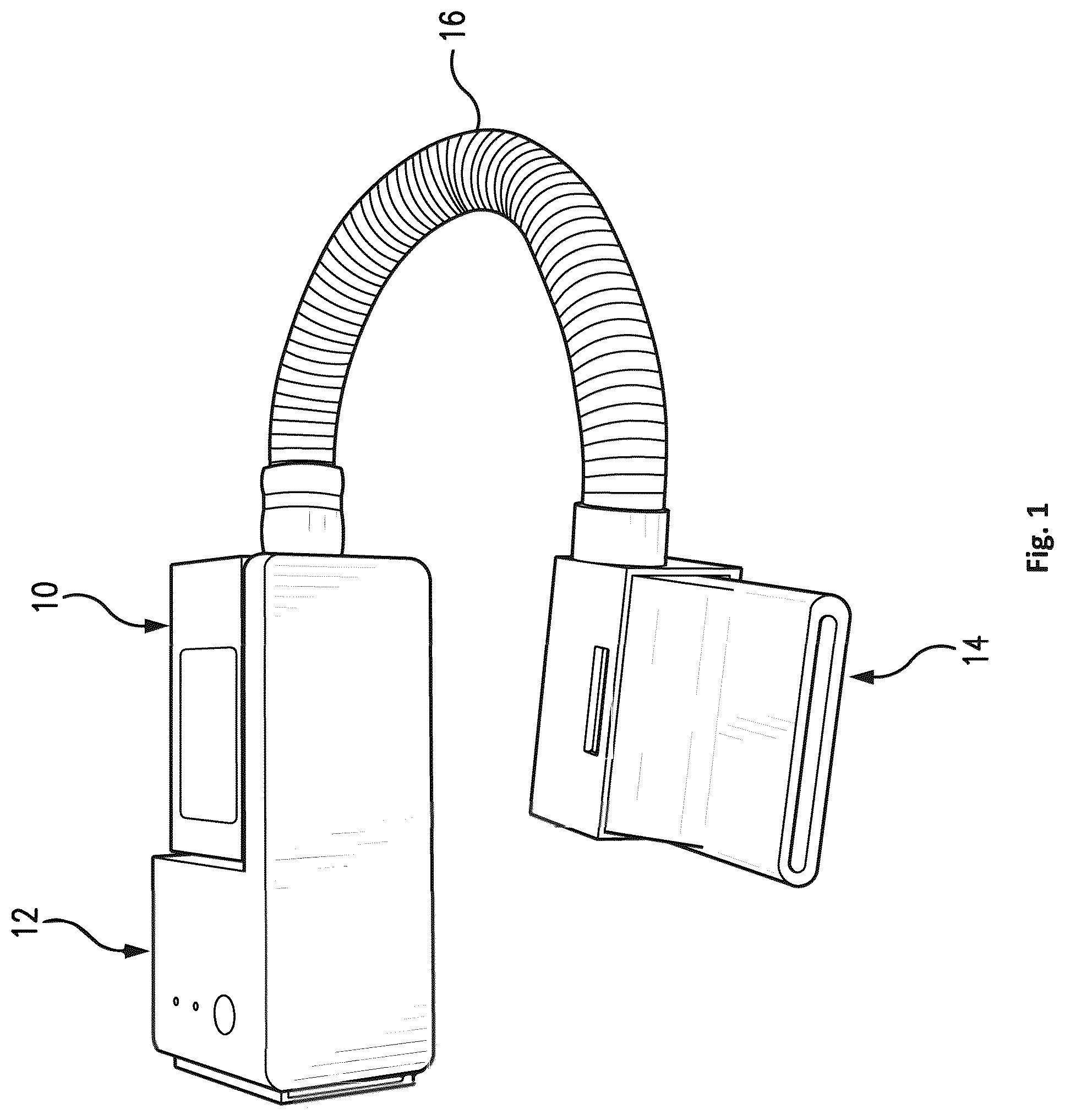 Patent US12129638 Figure 1 – Filtration assembly for reducing malaodors in air and aerosolized waste from toilets