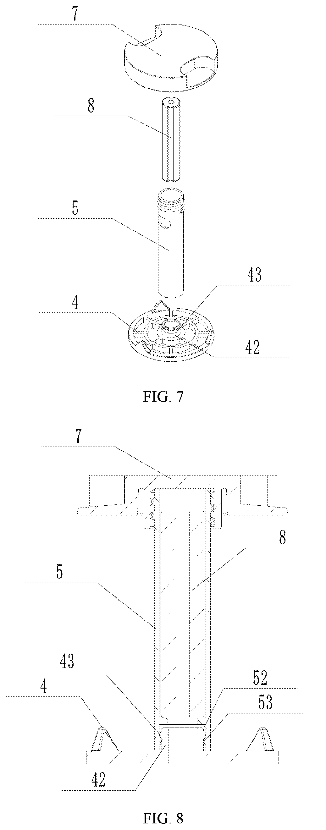 Patent US12129641 Figure 4 – Quick-cleaning drain for quick replacement of cleaning parts