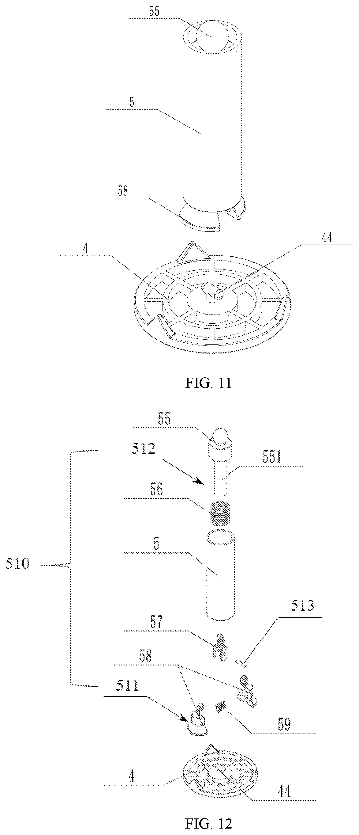 Patent US12129641 Figure 6 – Quick-cleaning drain for quick replacement of cleaning parts