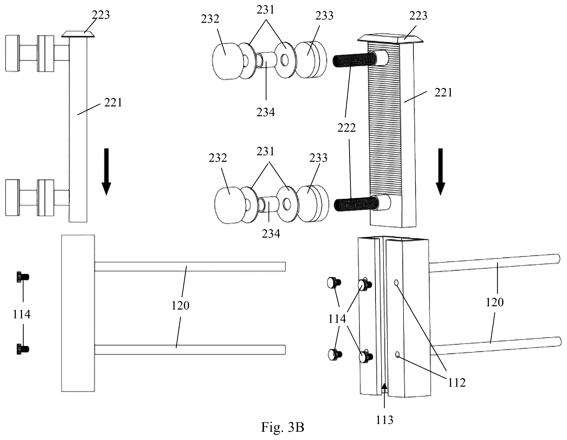 Patent US12129642 Figure 4 – Railing system and method of use thereof