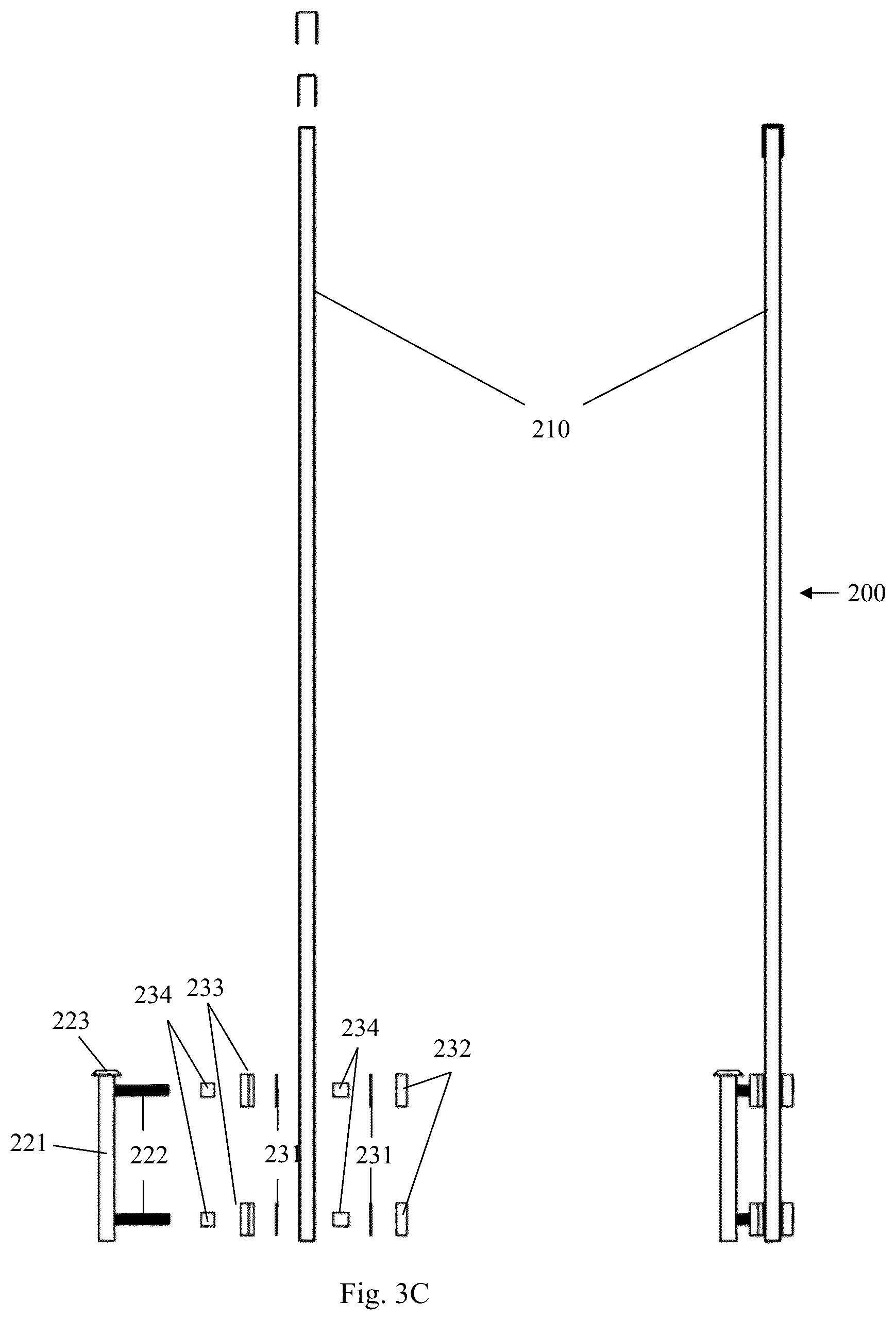Patent US12129642 Figure 5 – Railing system and method of use thereof