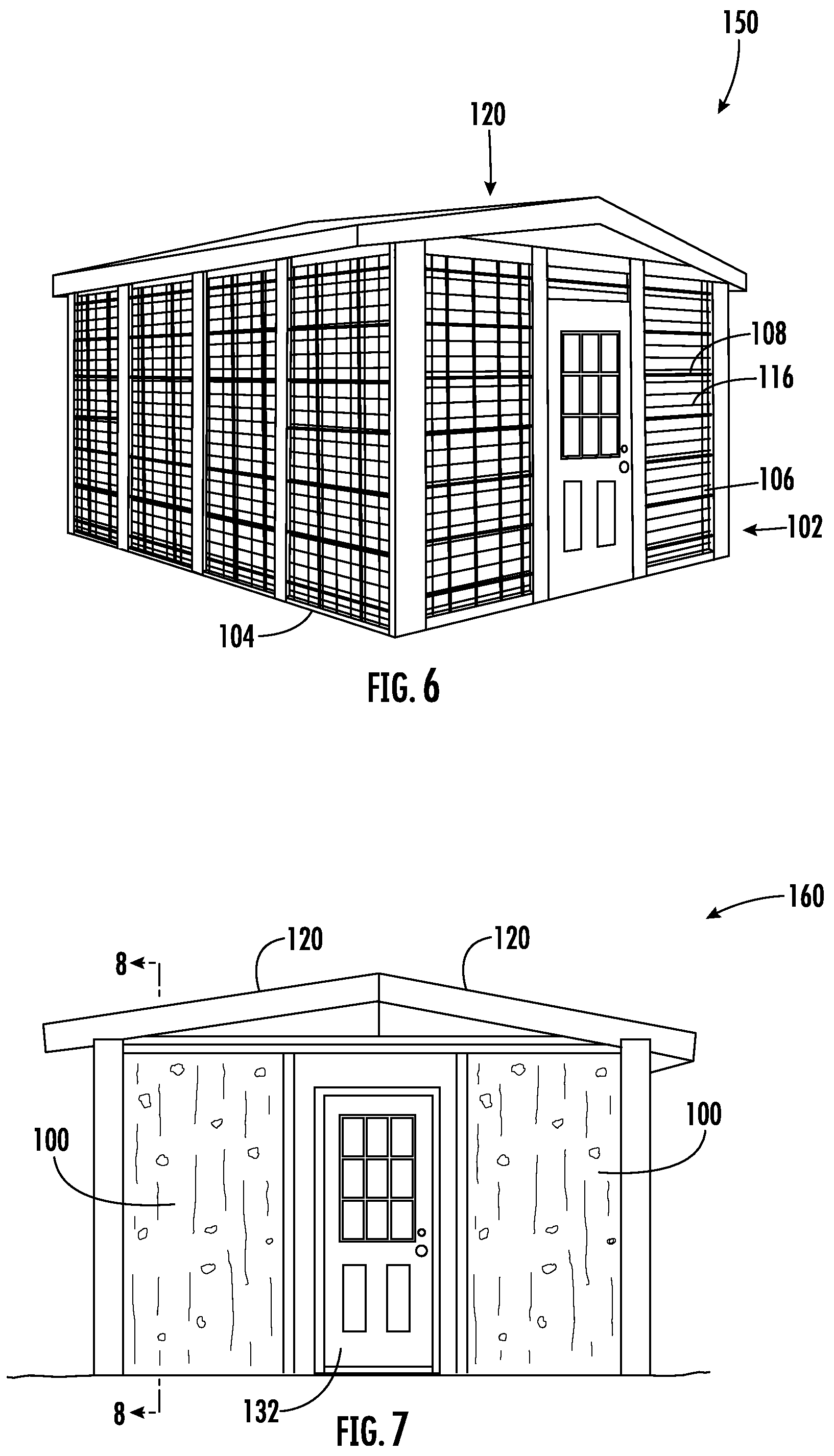 Patent US12129643 Figure 5 – Monolithic concrete modular connecting panel system for walls and roofs and related methods