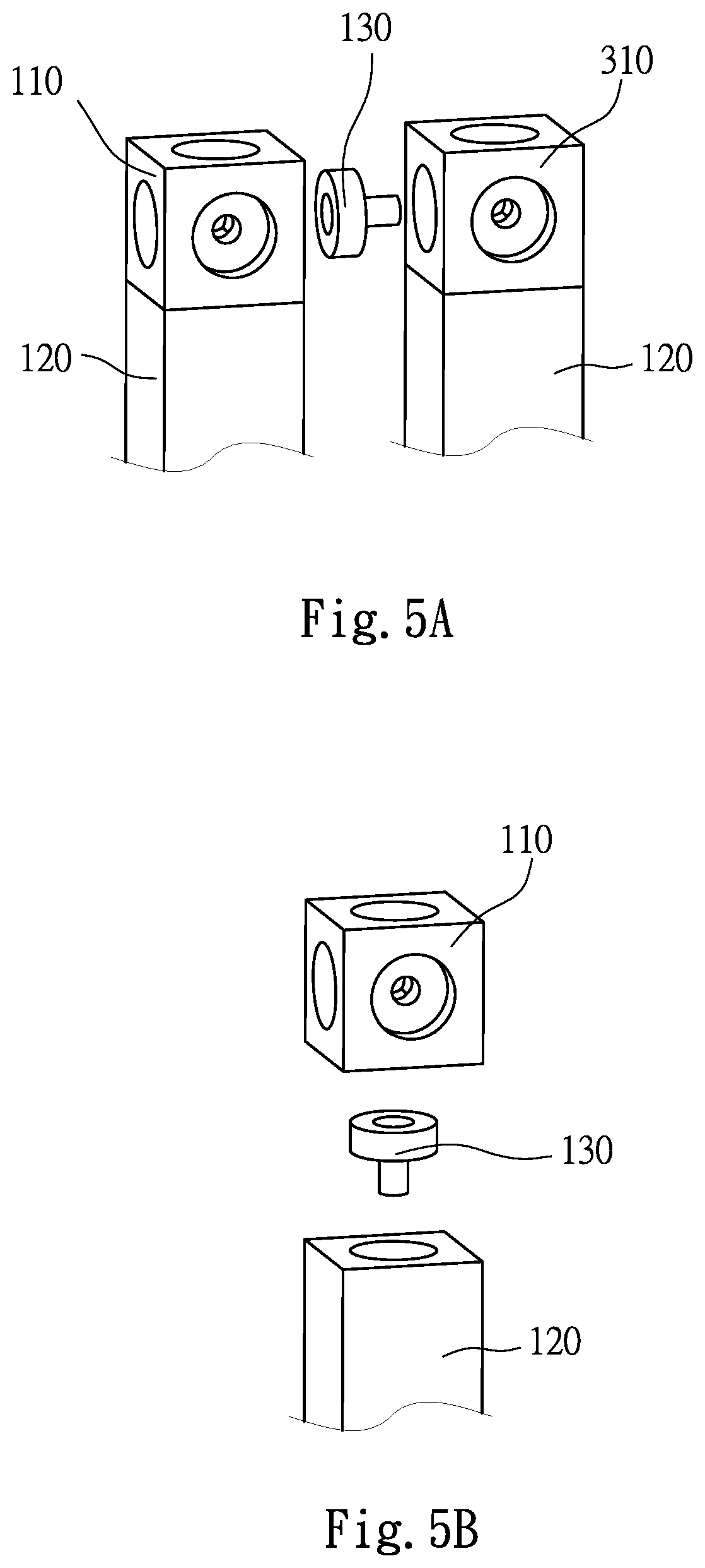 Patent US12129644 Figure 5 – Modular connection device