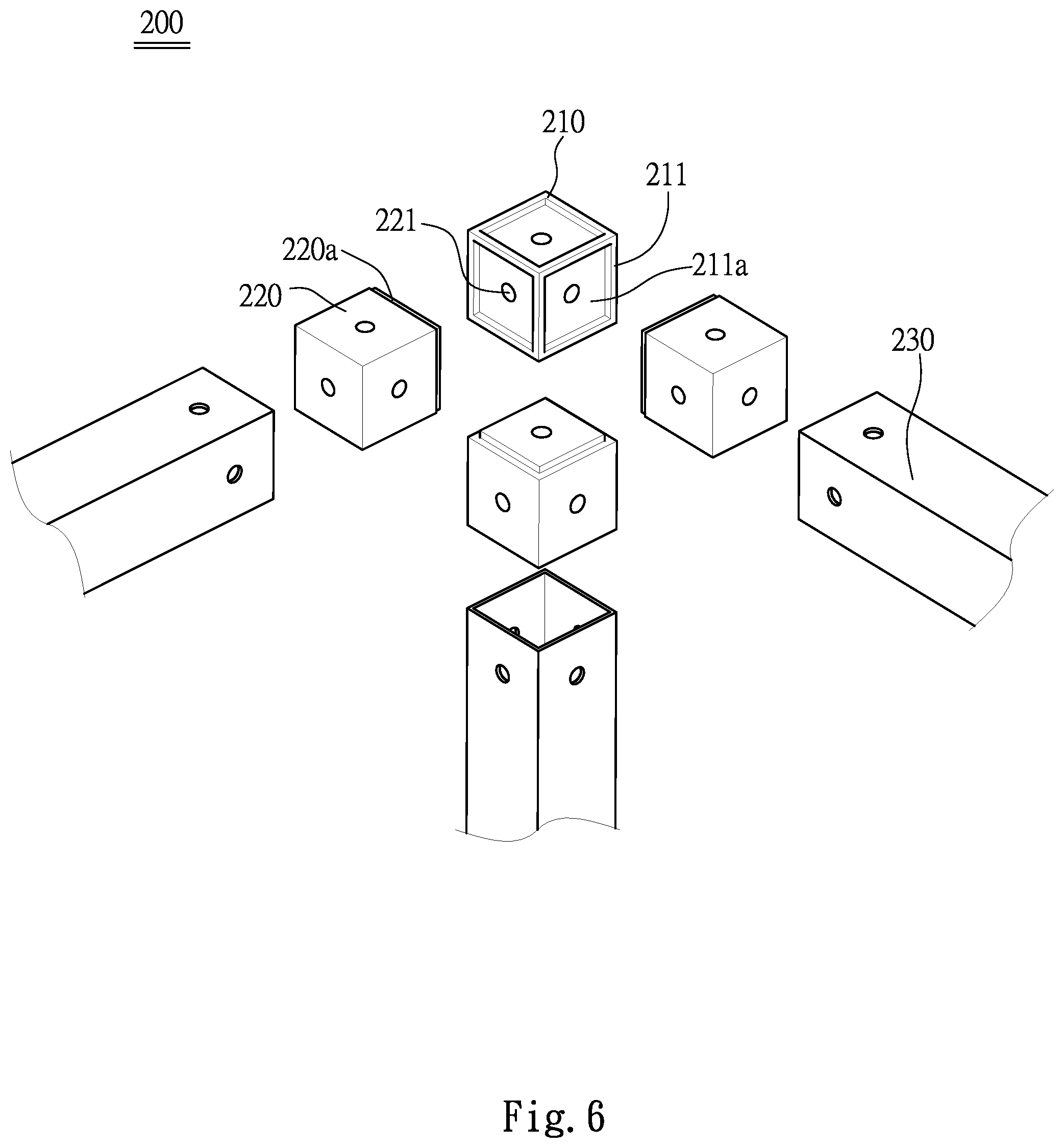 Patent US12129644 Figure 6 – Modular connection device