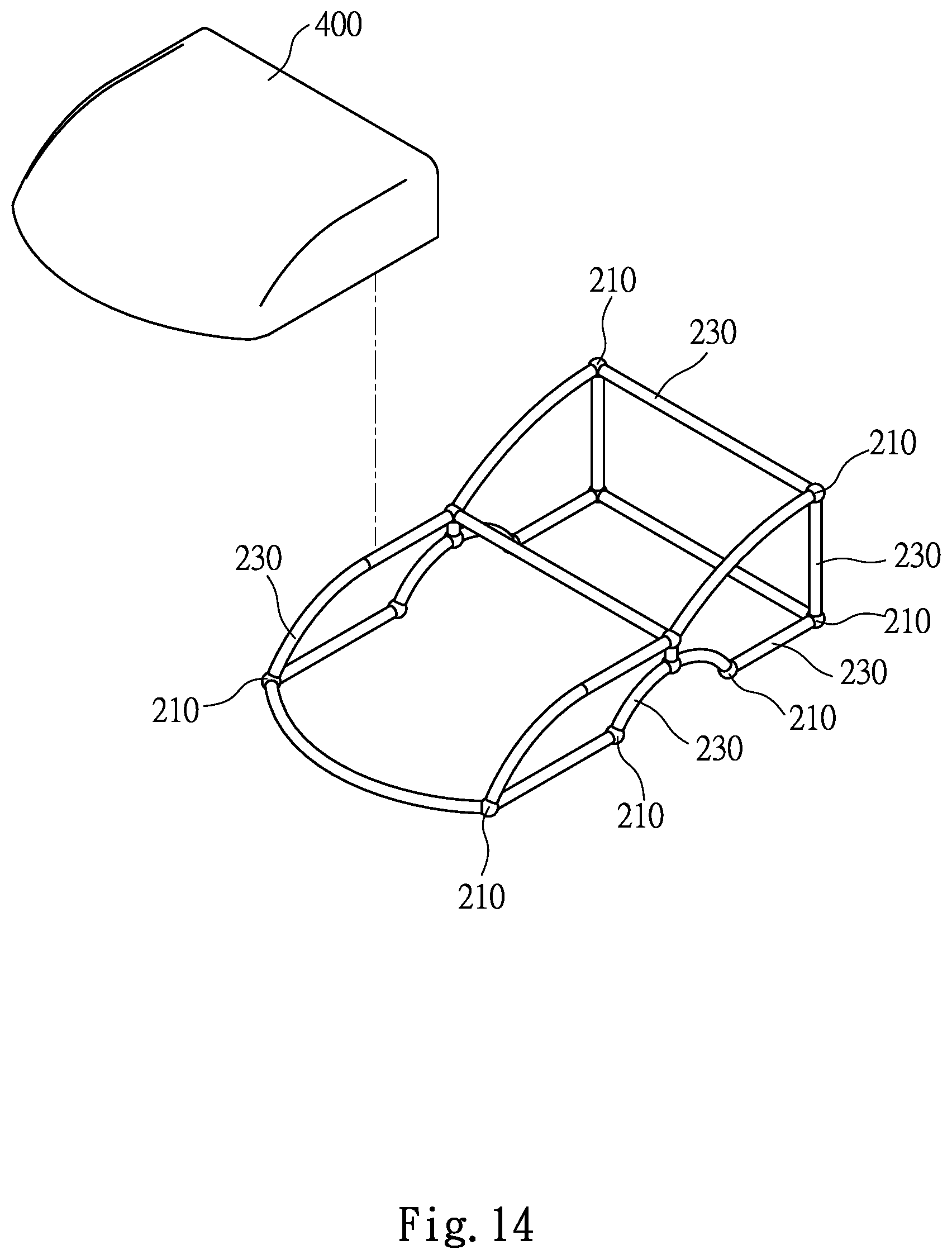 Patent US12129644 Figure 14 – Modular connection device