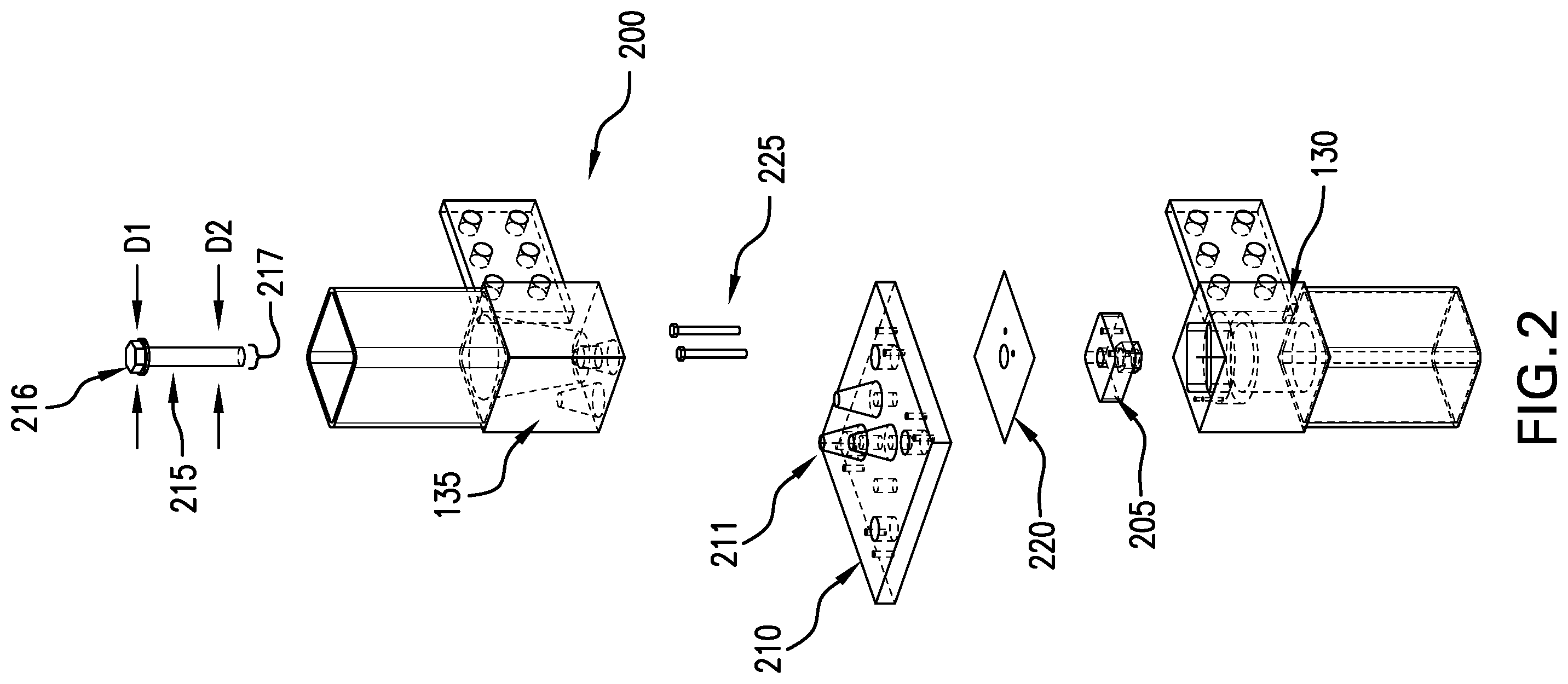 Patent US12129645 Figure 4 – Connection node for modular building structures