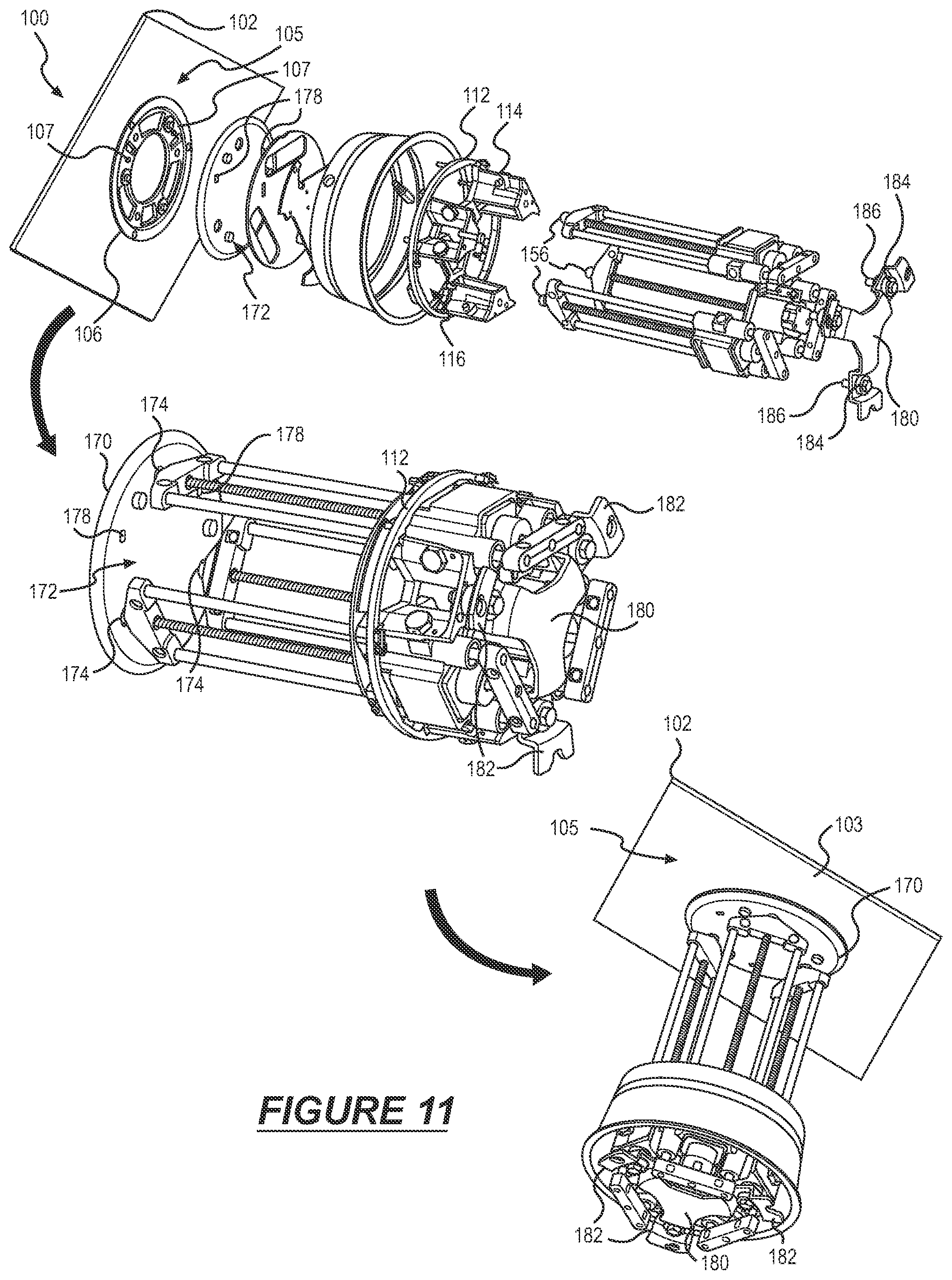 Patent US12129646 Figure 8 – Mechanical non-binary sway tile display