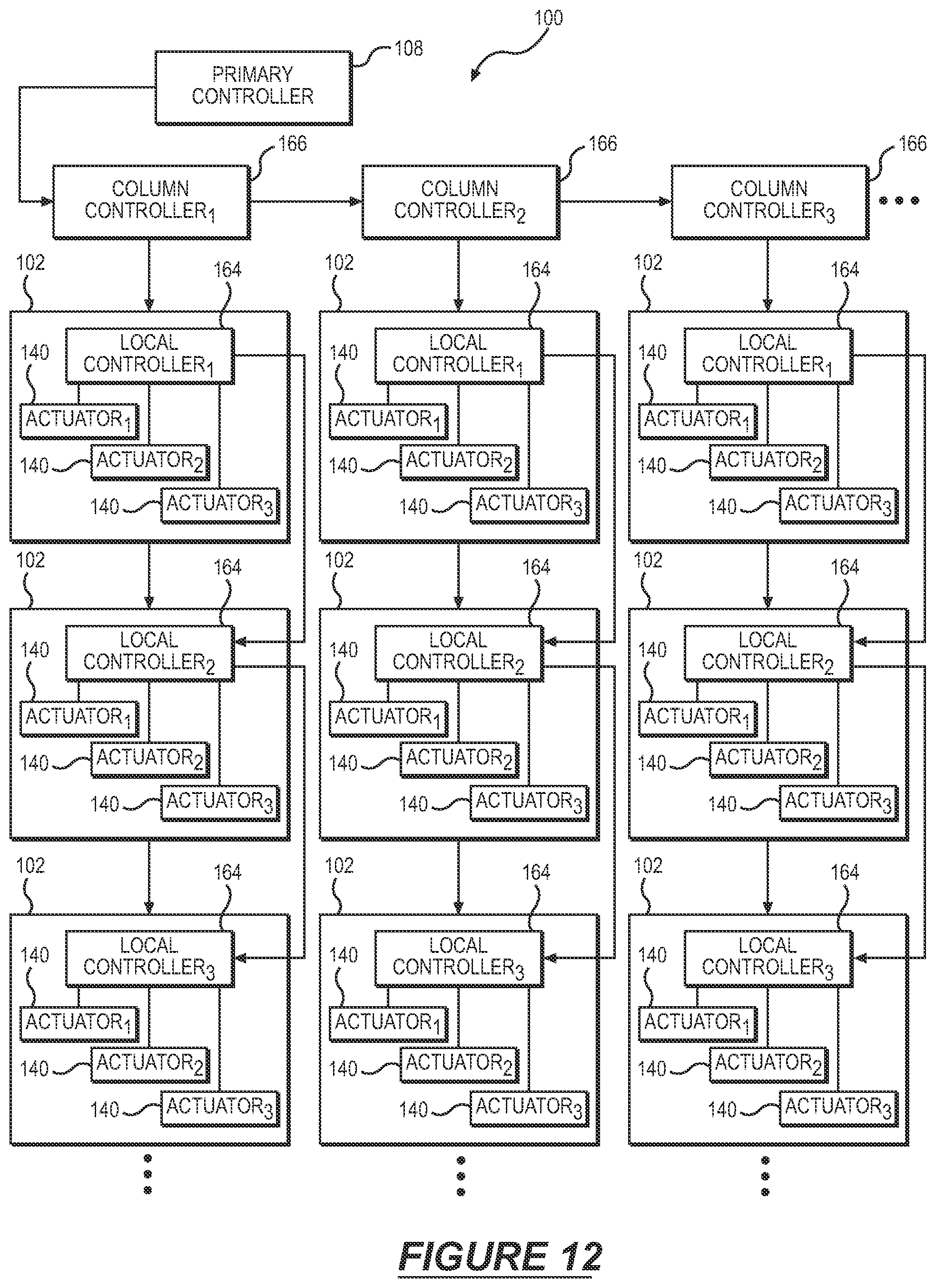 Patent US12129646 Figure 9 – Mechanical non-binary sway tile display