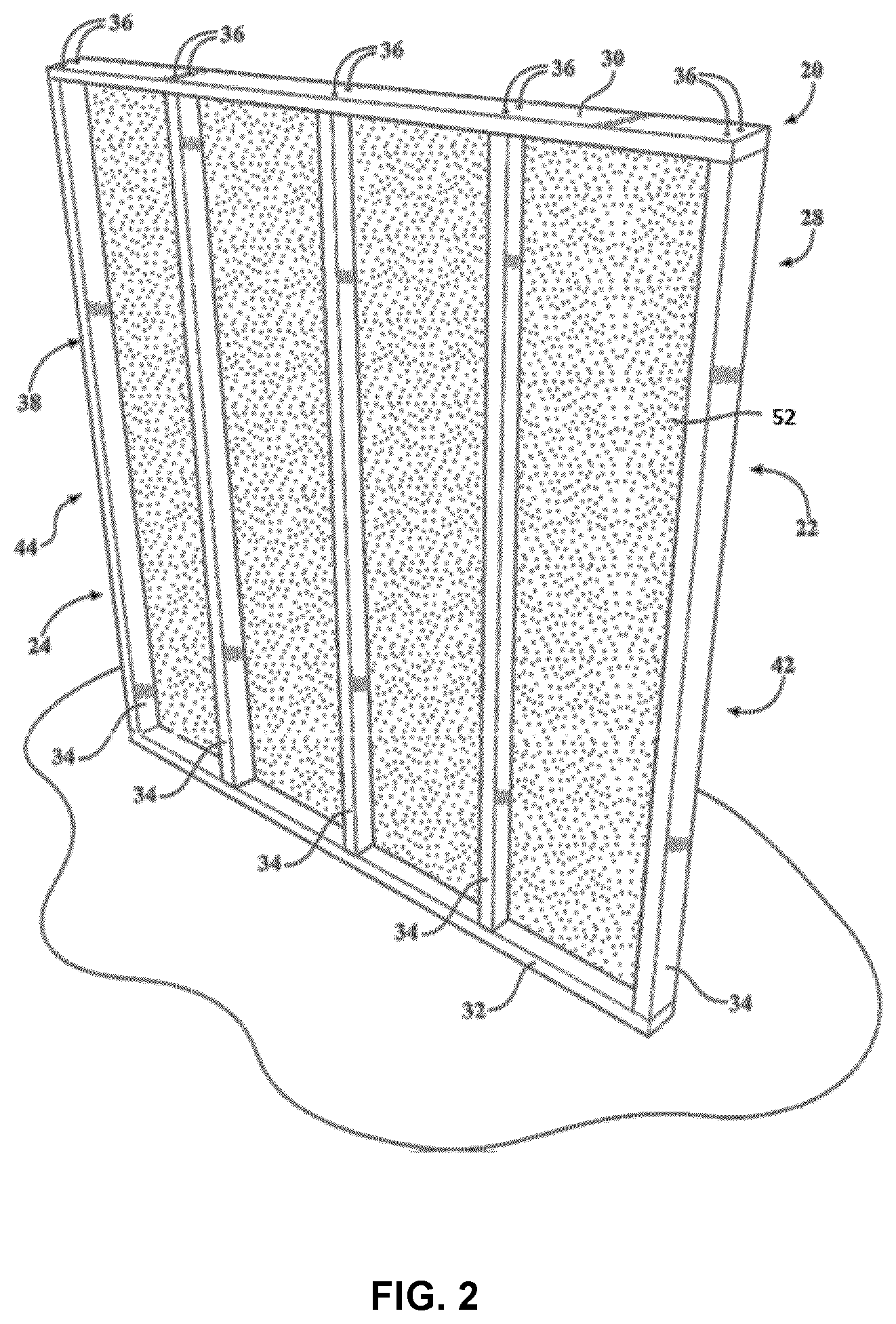 Patent US12129648 Figure 2 – Wall assembly