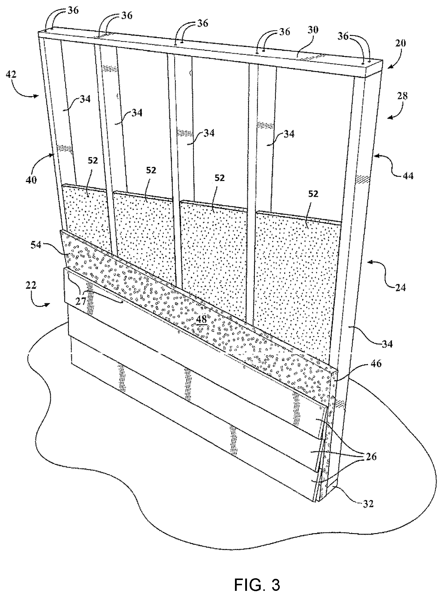 Patent US12129648 Figure 3 – Wall assembly