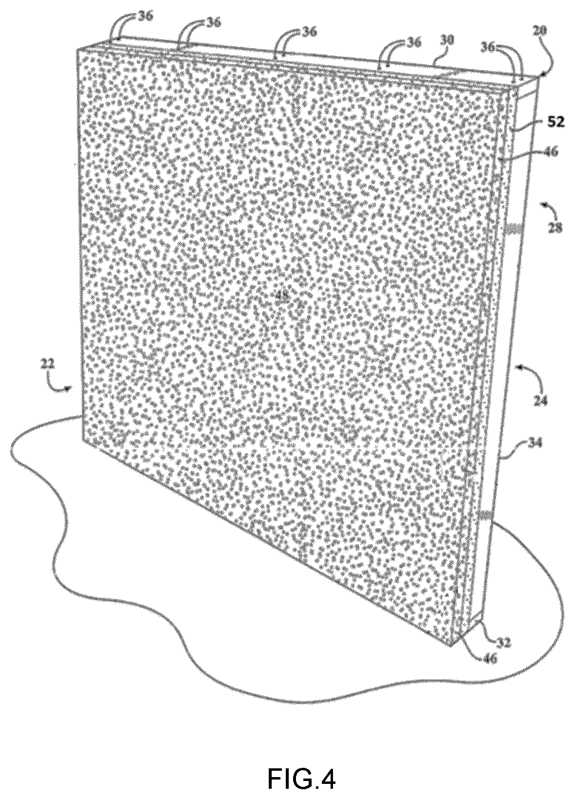 Patent US12129648 Figure 4 – Wall assembly