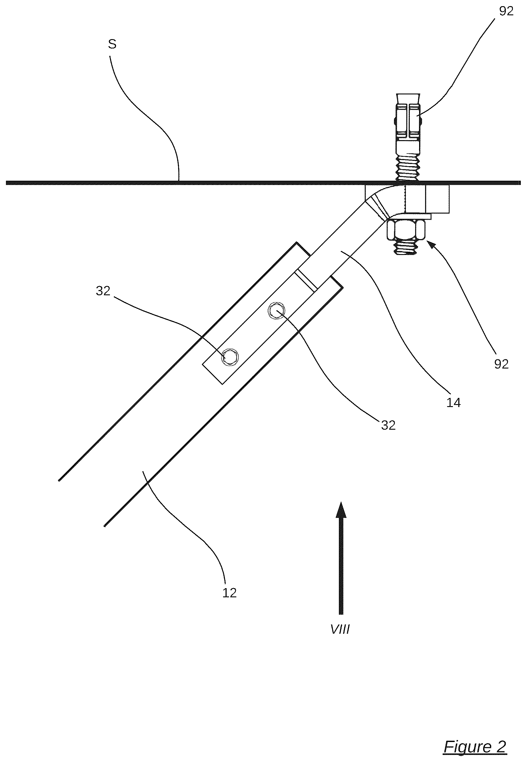 Patent US12129650 Figure 2 – Assembly for bracing suspended non-structural building components