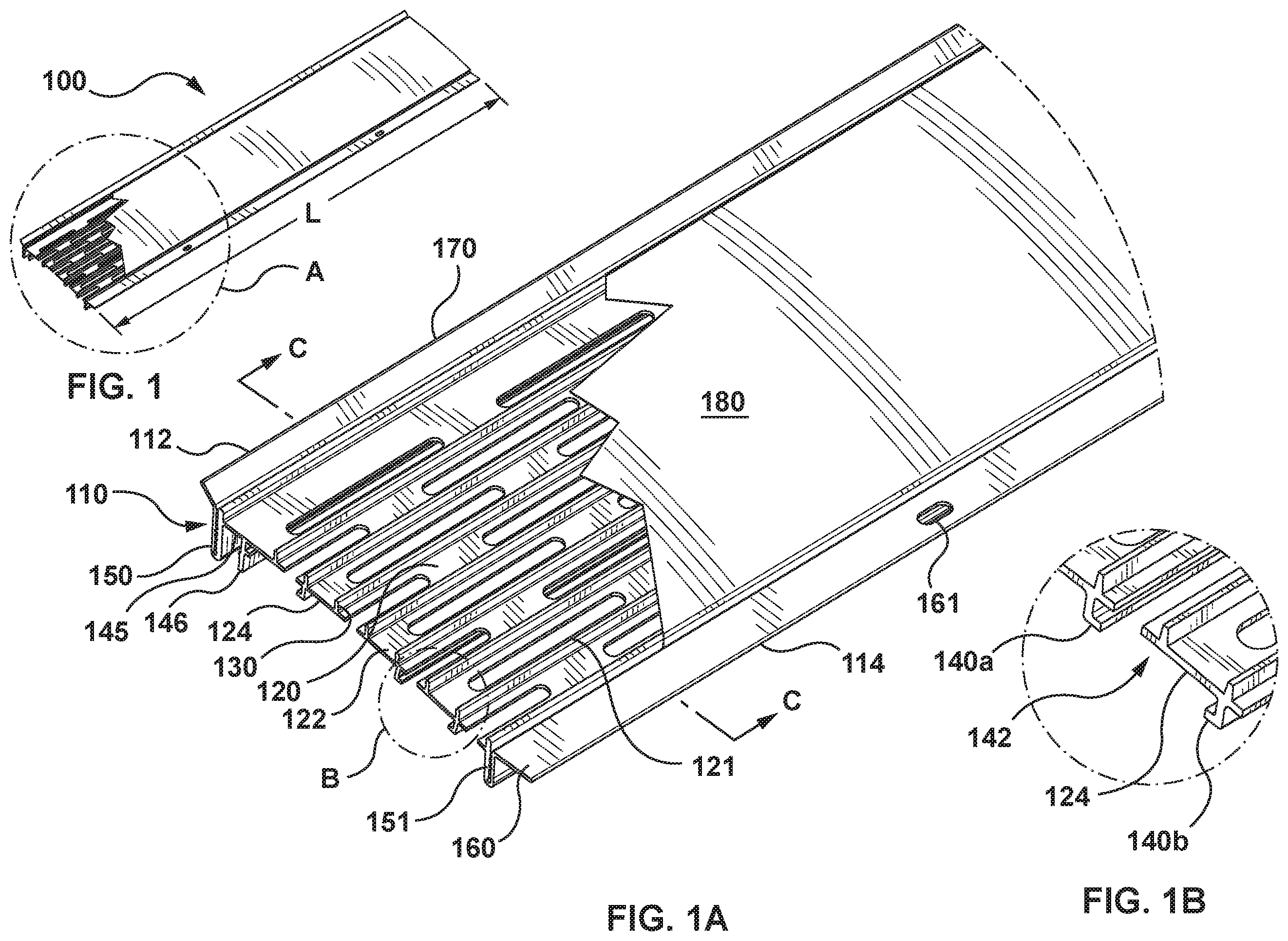 Patent US12129654 Figure 1 – Eavestrough debris guard