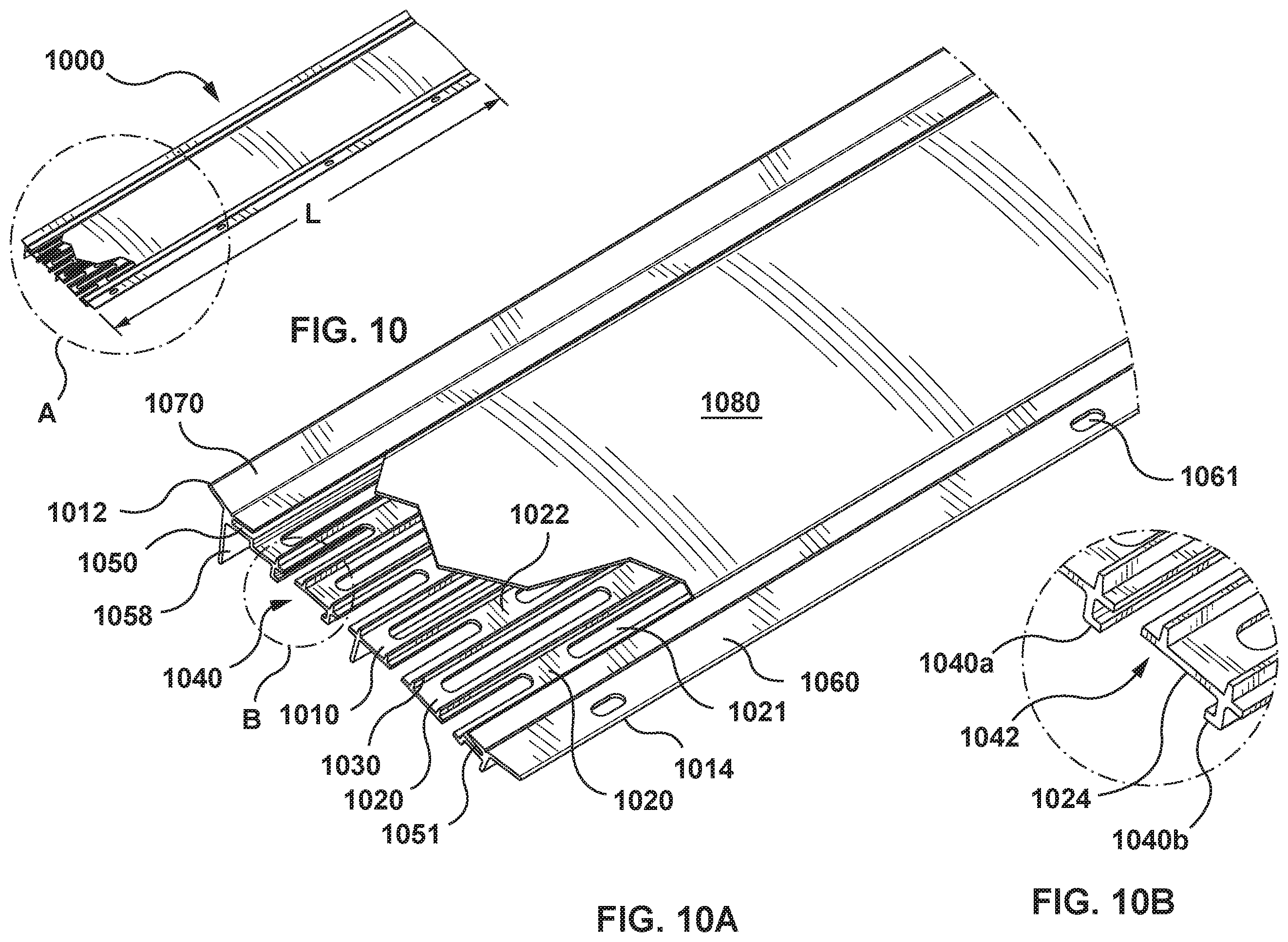 Patent US12129654 Figure 9 – Eavestrough debris guard
