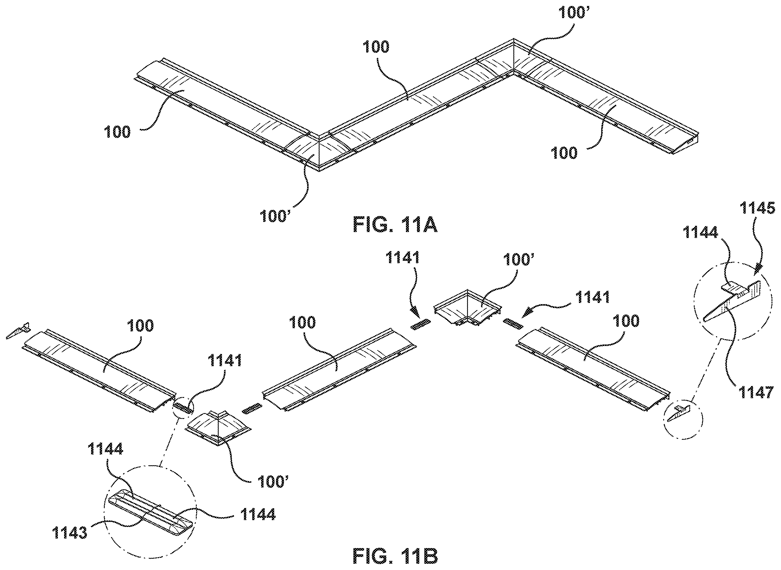 Patent US12129654 Figure 10 – Eavestrough debris guard