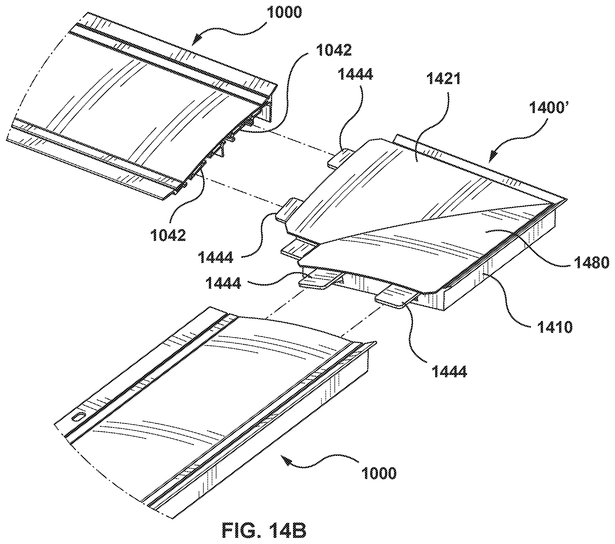 Patent US12129654 Figure 15 – Eavestrough debris guard