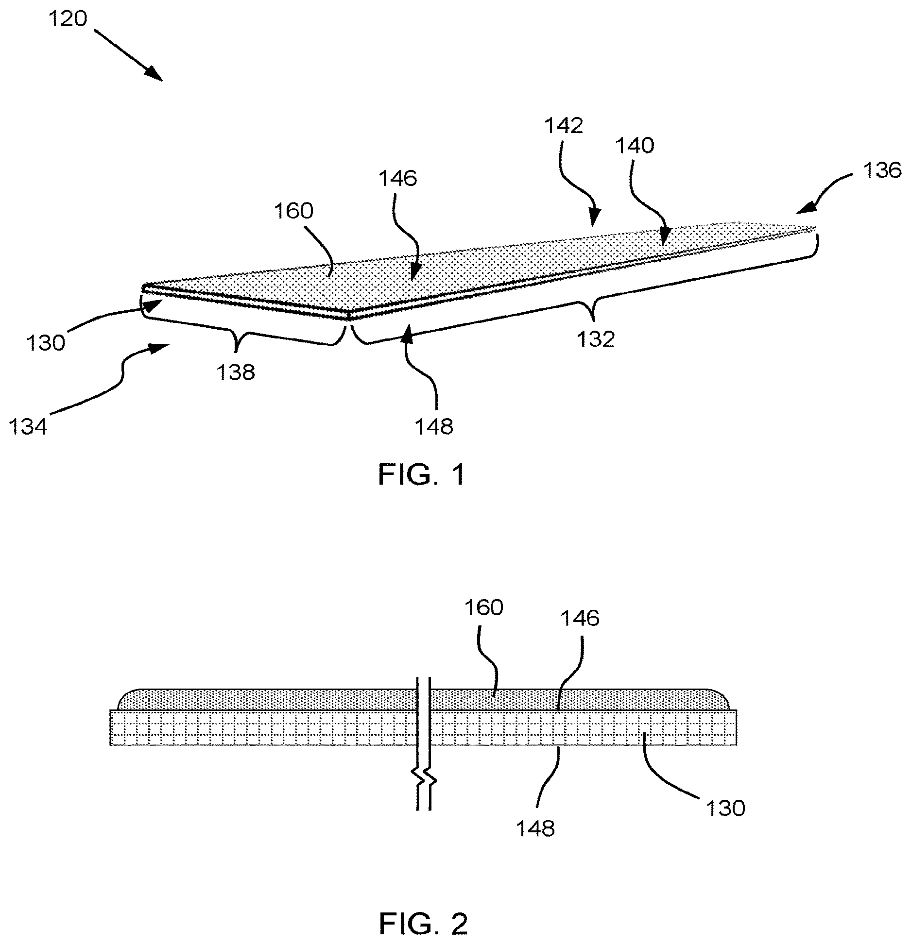 Patent US12129655 — Joint support including adhesive layer, system including joint support, and method of use — Figure 1