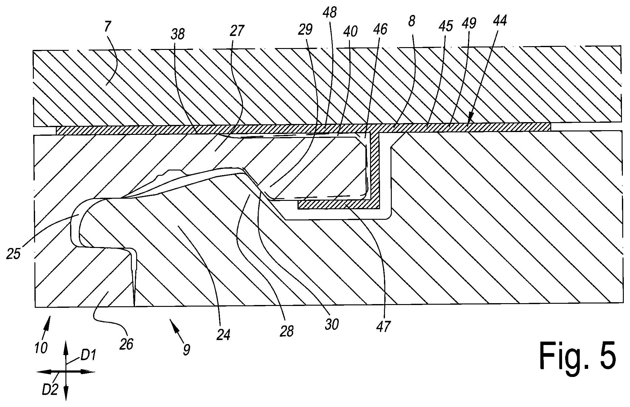 Patent US12129657 Figure 3 – Wall or ceiling panel and wall or ceiling assembly