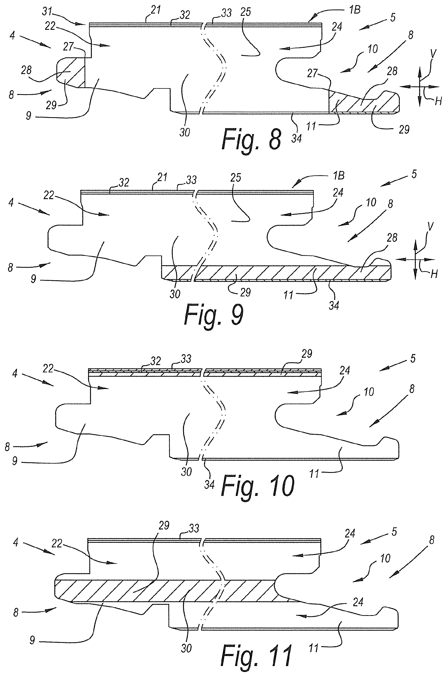 Patent US12129659 Figure 4 – Set of floor panels and method for composing thereof