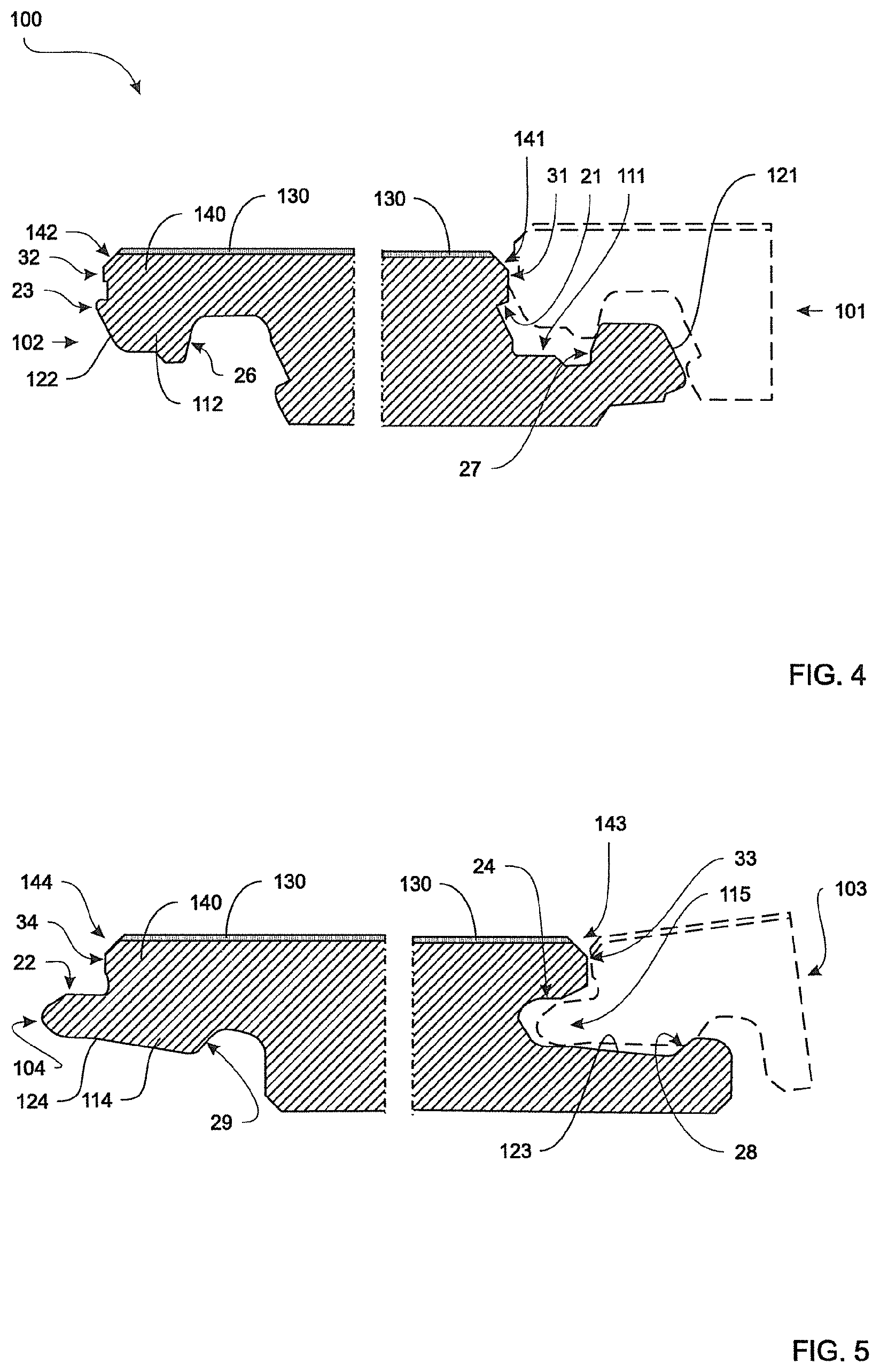 Patent US12129661 Figure 2 – Floor element and method for manufacturing floor elements