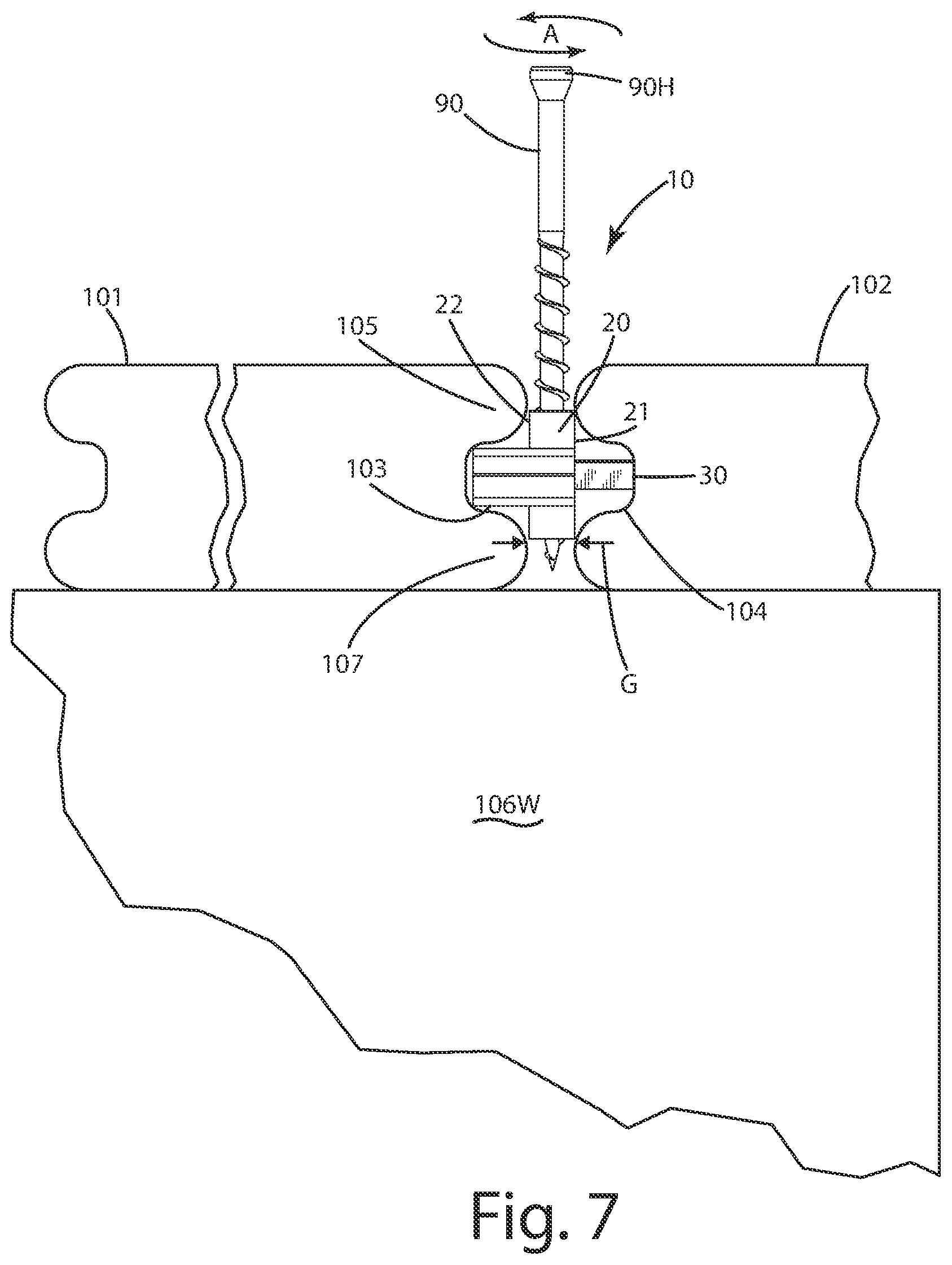 Patent US12129663 Figure 7 – Hidden fastener unit and related method of use