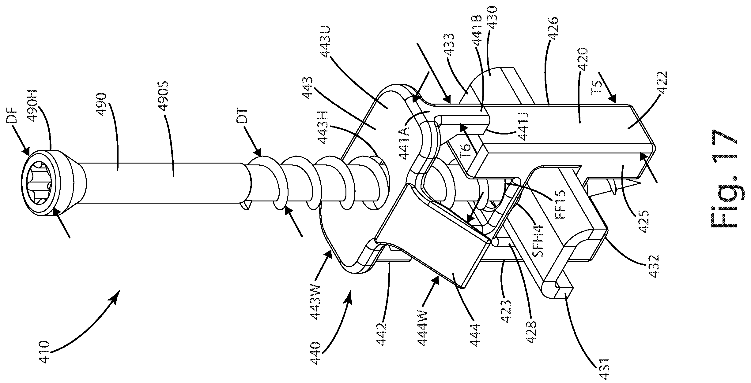 Patent US12129663 Figure 17 – Hidden fastener unit and related method of use