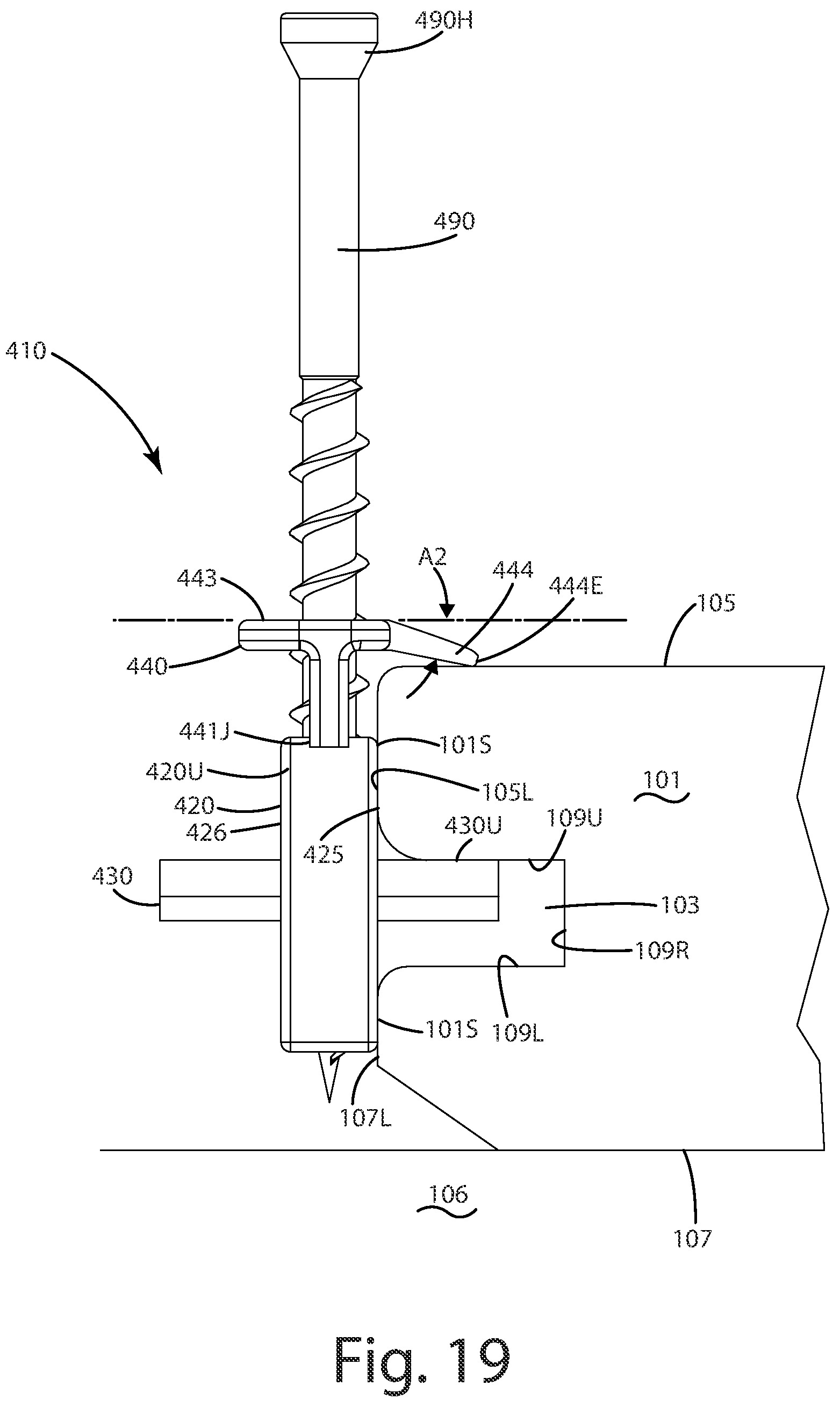 Patent US12129663 Figure 19 – Hidden fastener unit and related method of use