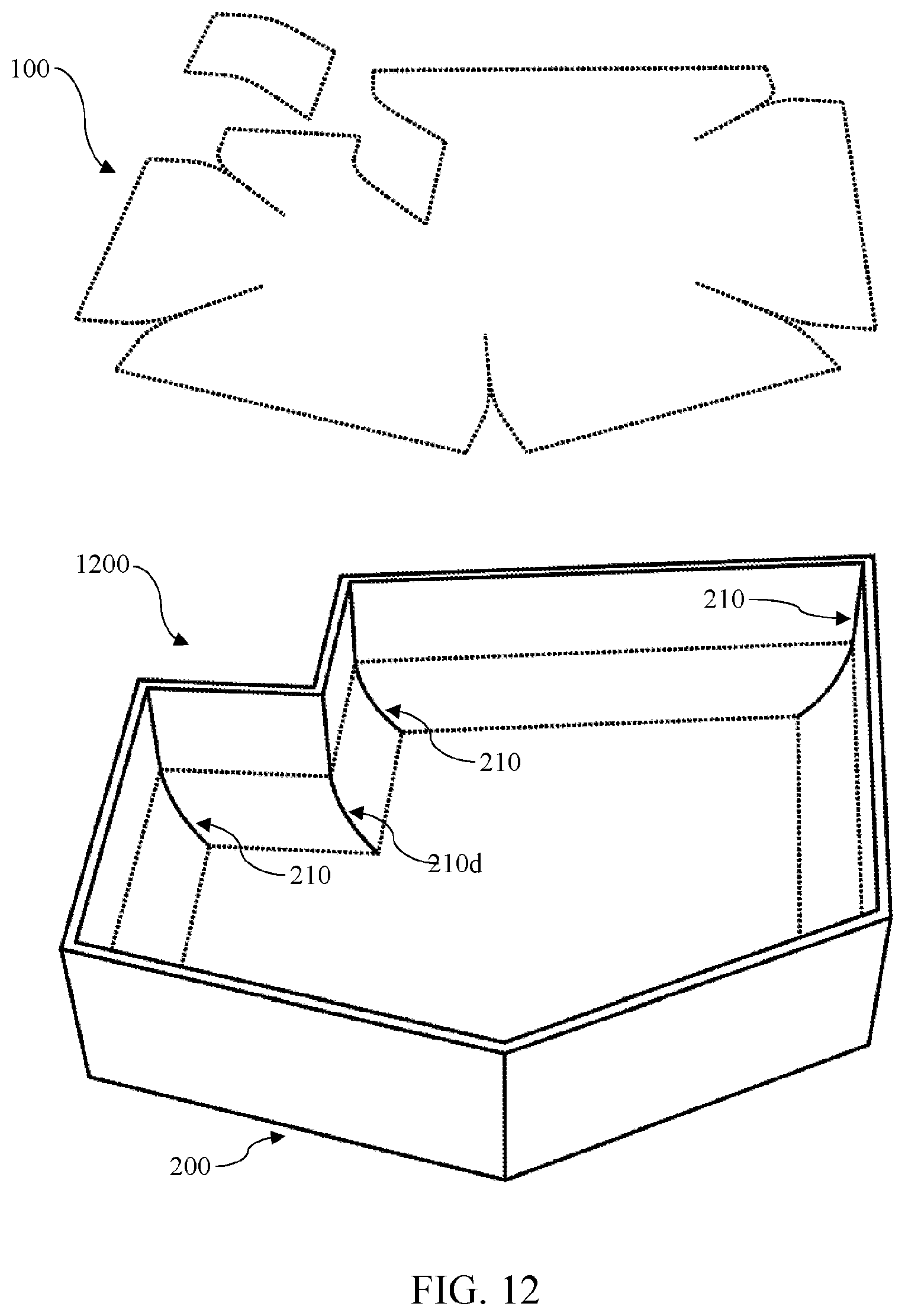 Patent US12129666 Figure 11 – Custom decorative articles and systems, apparatus, and method for providing the same