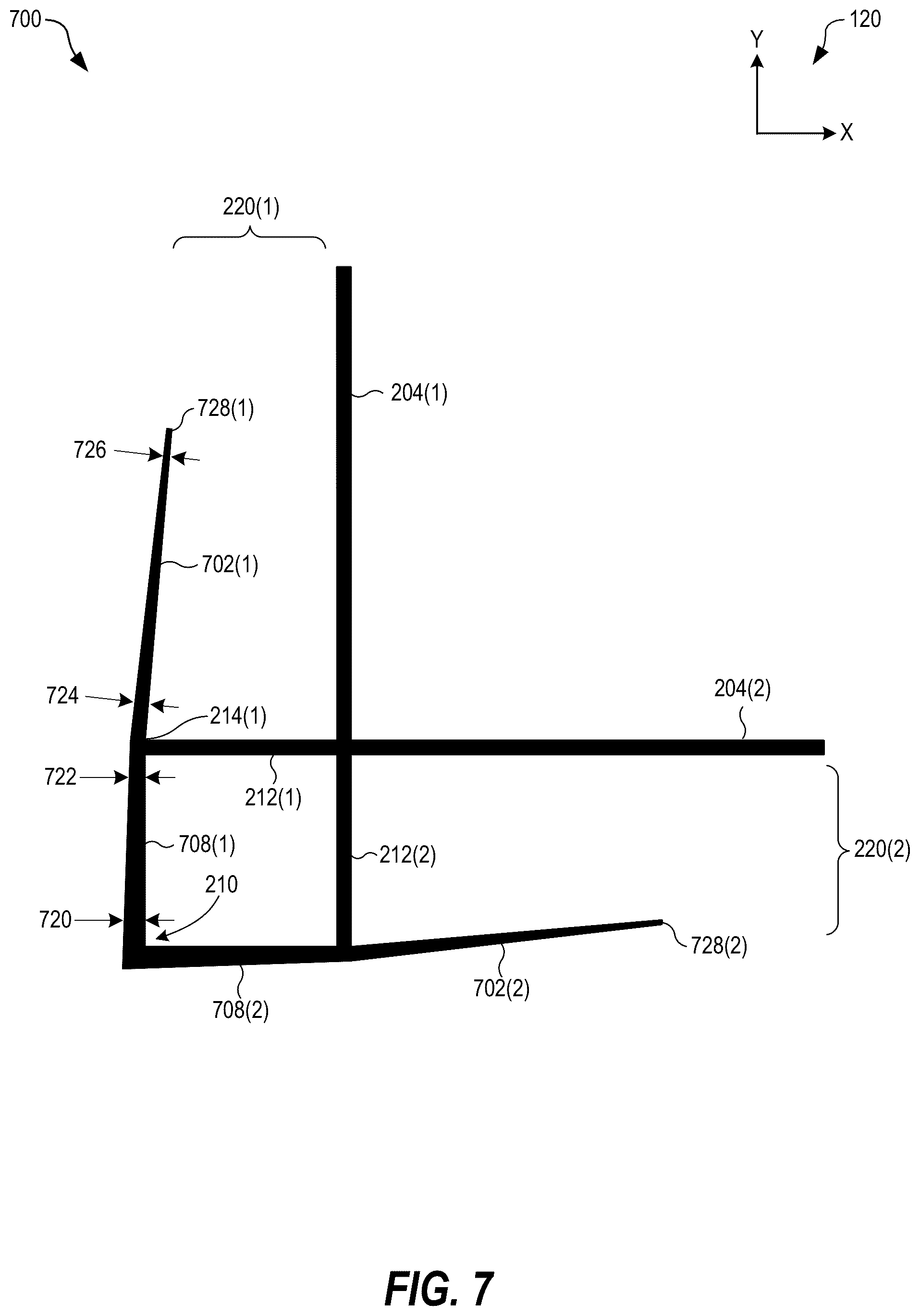 Patent US12129667 Figure 6 – Wallboard-fastening device for securing wallboards in an outside-corner configuration