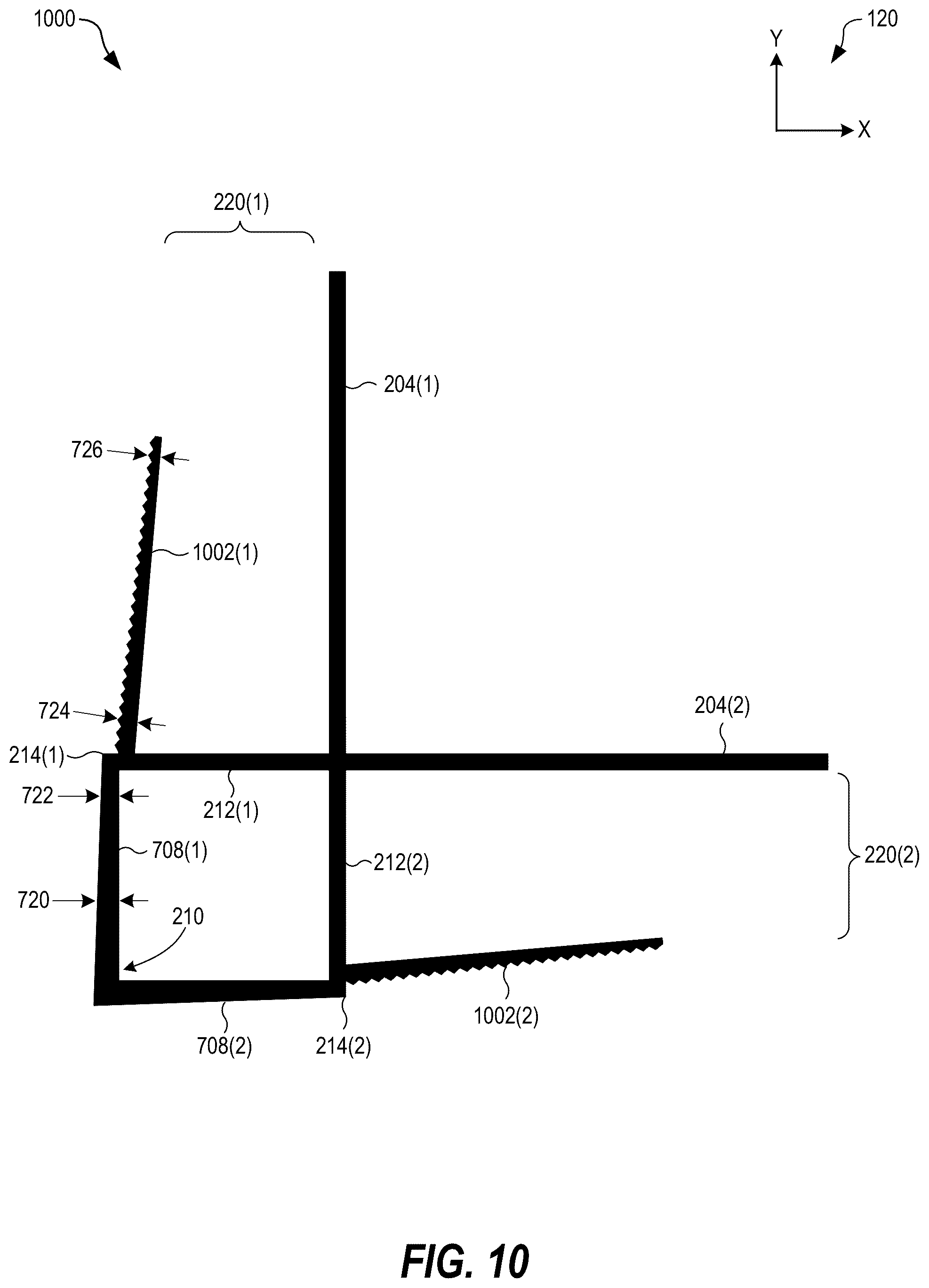 Patent US12129667 Figure 9 – Wallboard-fastening device for securing wallboards in an outside-corner configuration