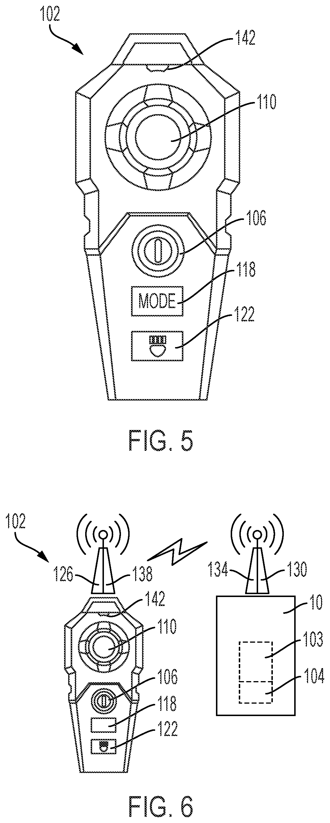 Patent US12129673 Figure 4 – Concrete vibrator for use in a briefcase configuration