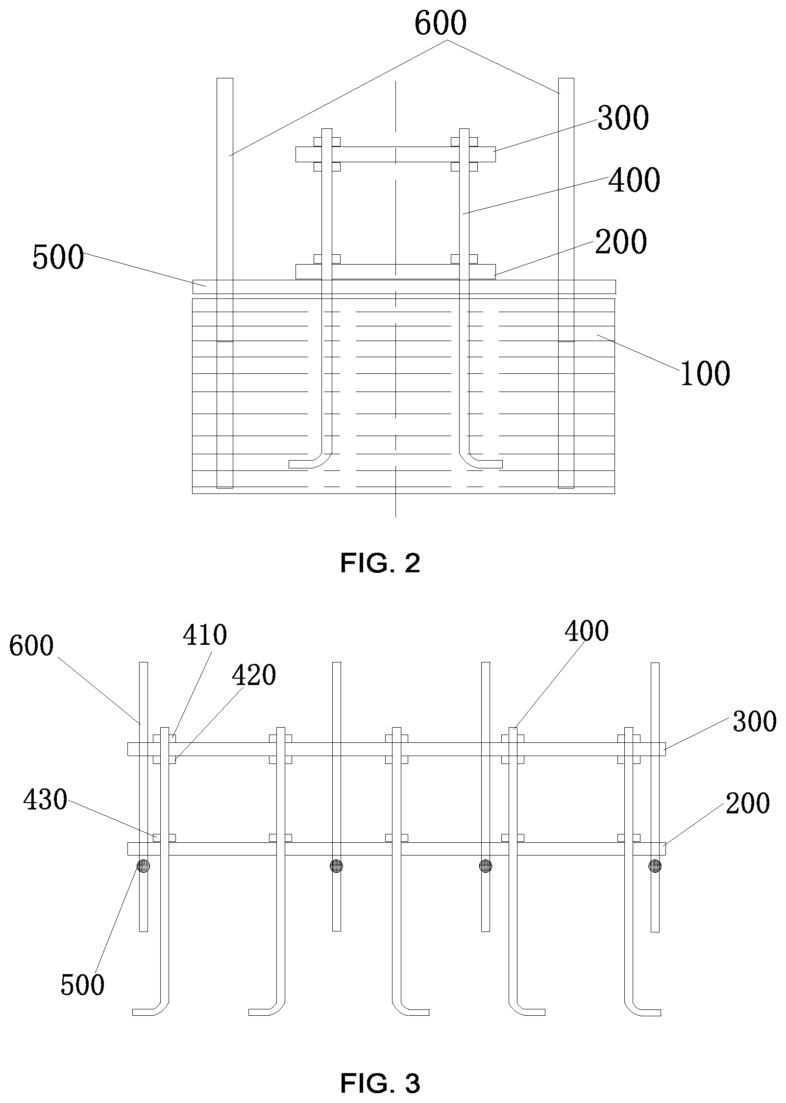 Patent US12129674 Figure 2 – Foundation bolt pre-embedding positioning mold and method for mounting foundation bolt