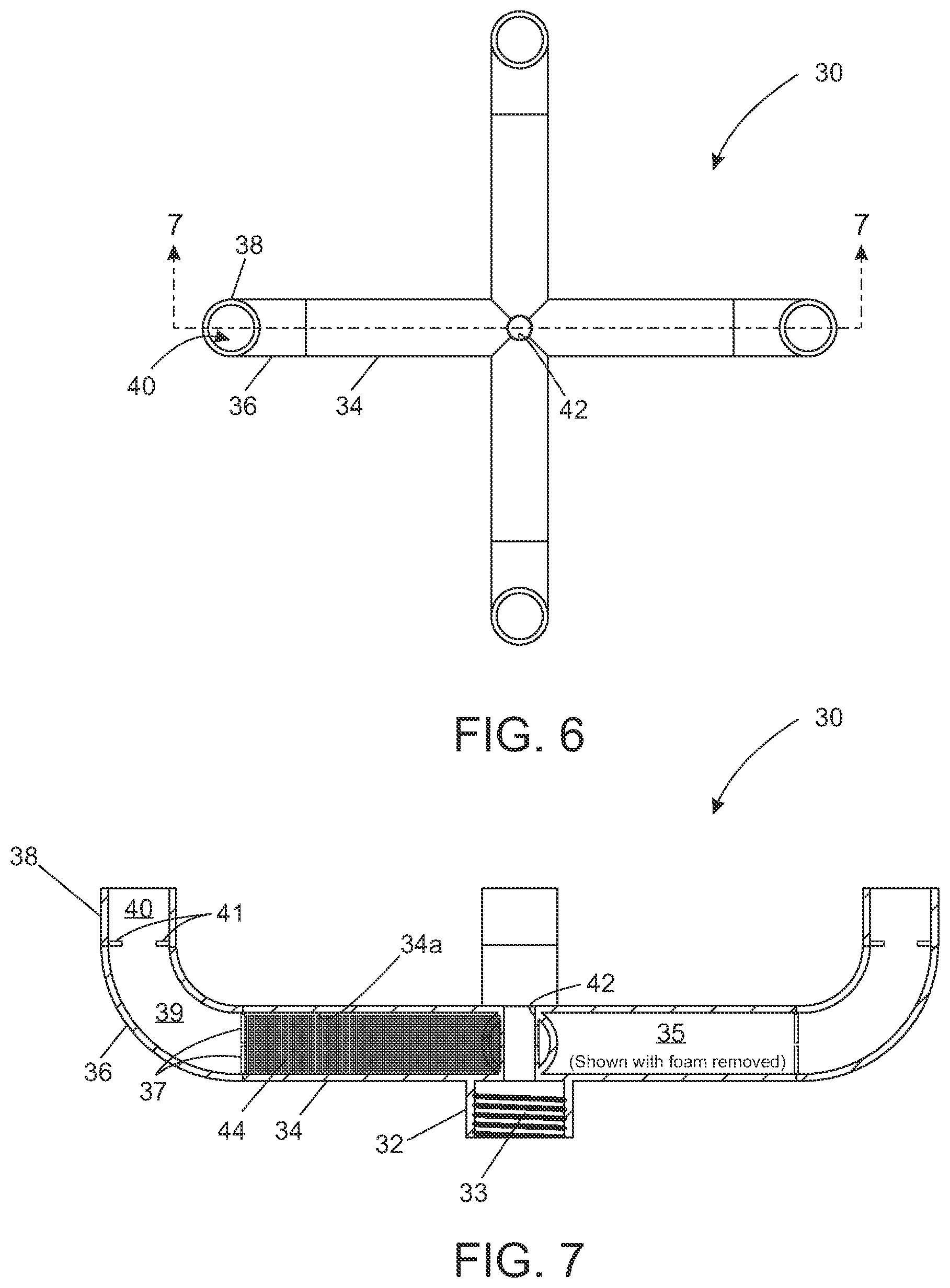 Patent US12129675 Figure 5 – Umbrella anchoring, stabilizing, and accessory holding assembly
