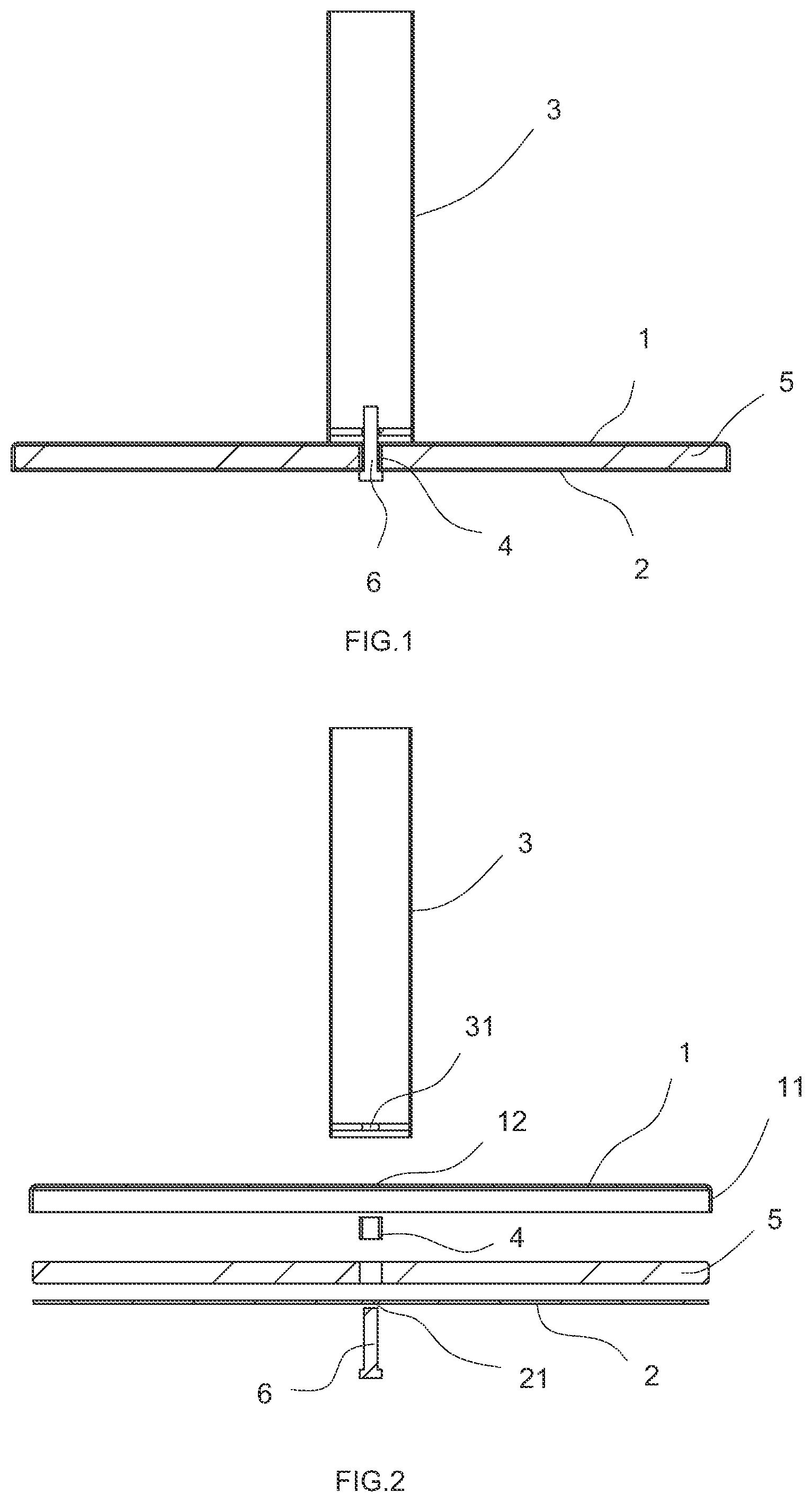 Patent US12129676 Figure 1 – Umbrella base filled with a counterweight
