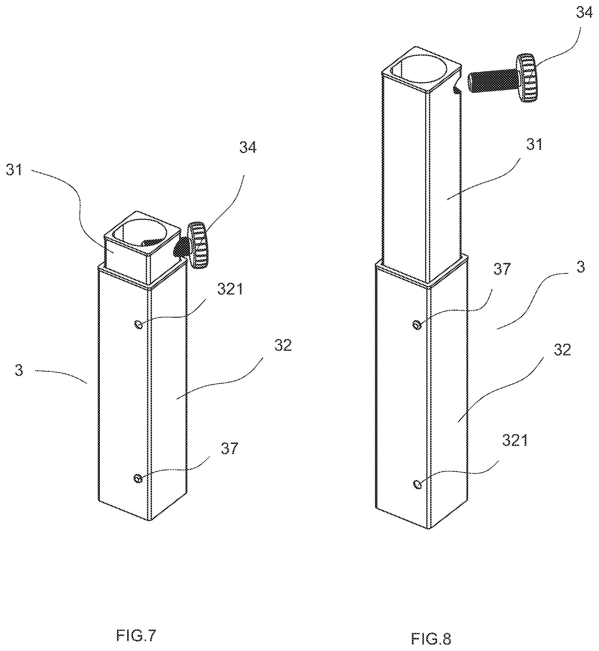 Patent US12129676 Figure 4 – Umbrella base filled with a counterweight