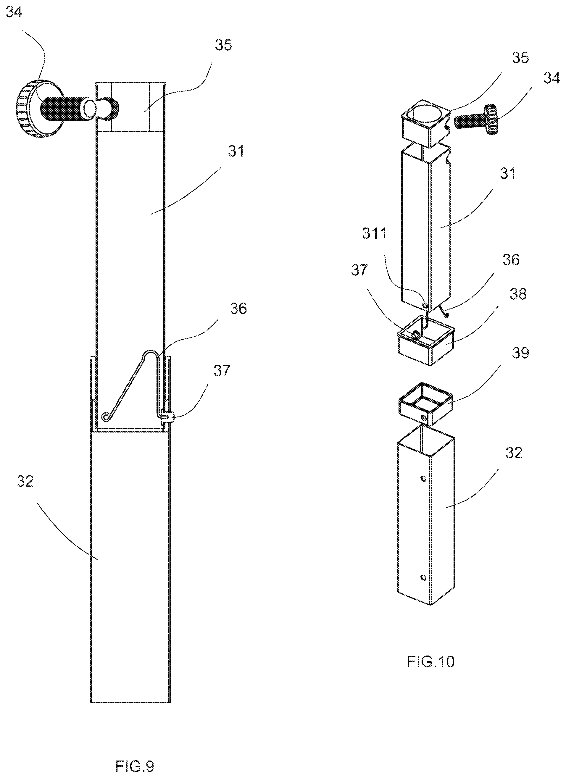 Patent US12129676 Figure 5 – Umbrella base filled with a counterweight
